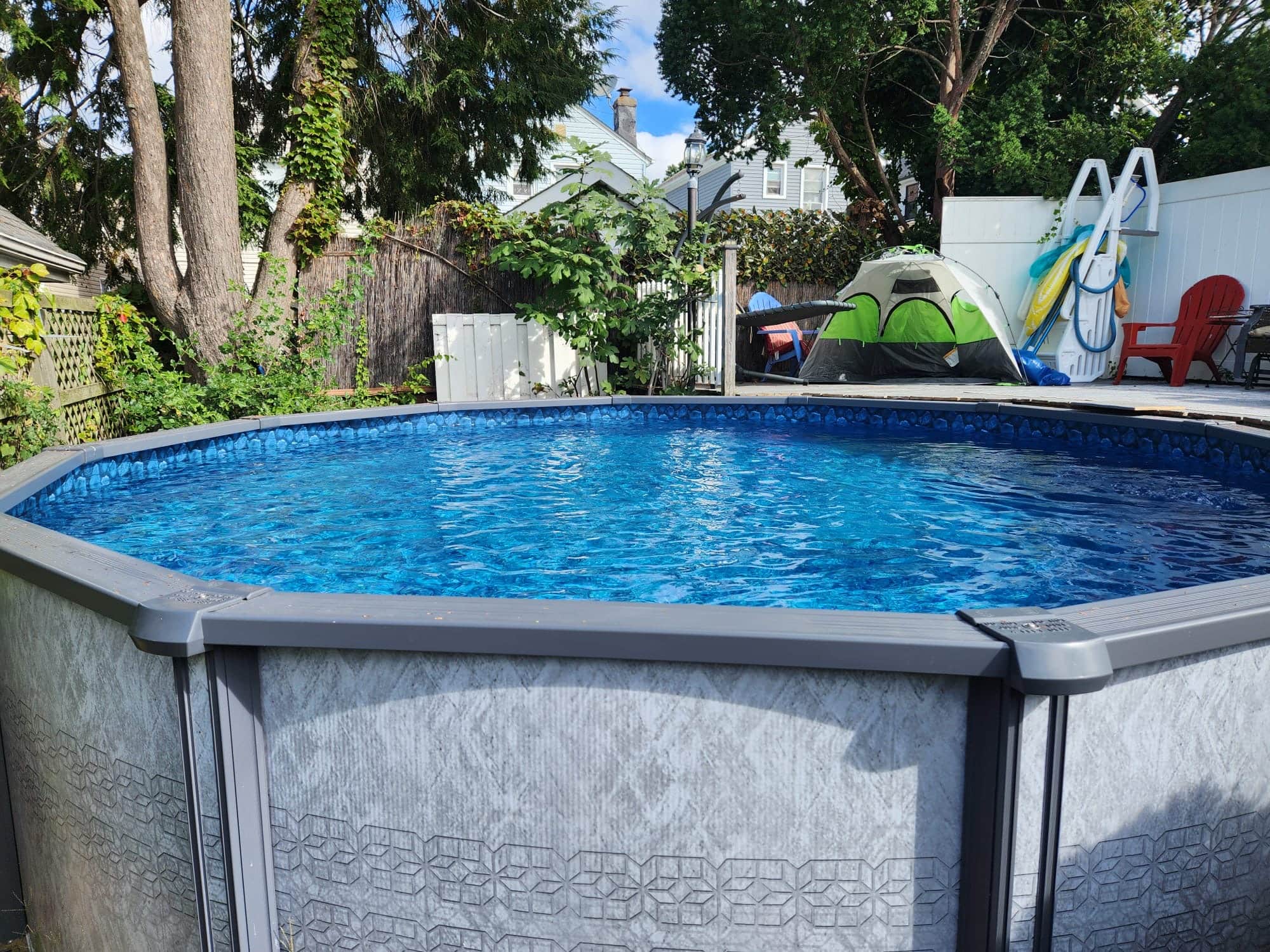 Pool photographed by Franklin Pool Service
