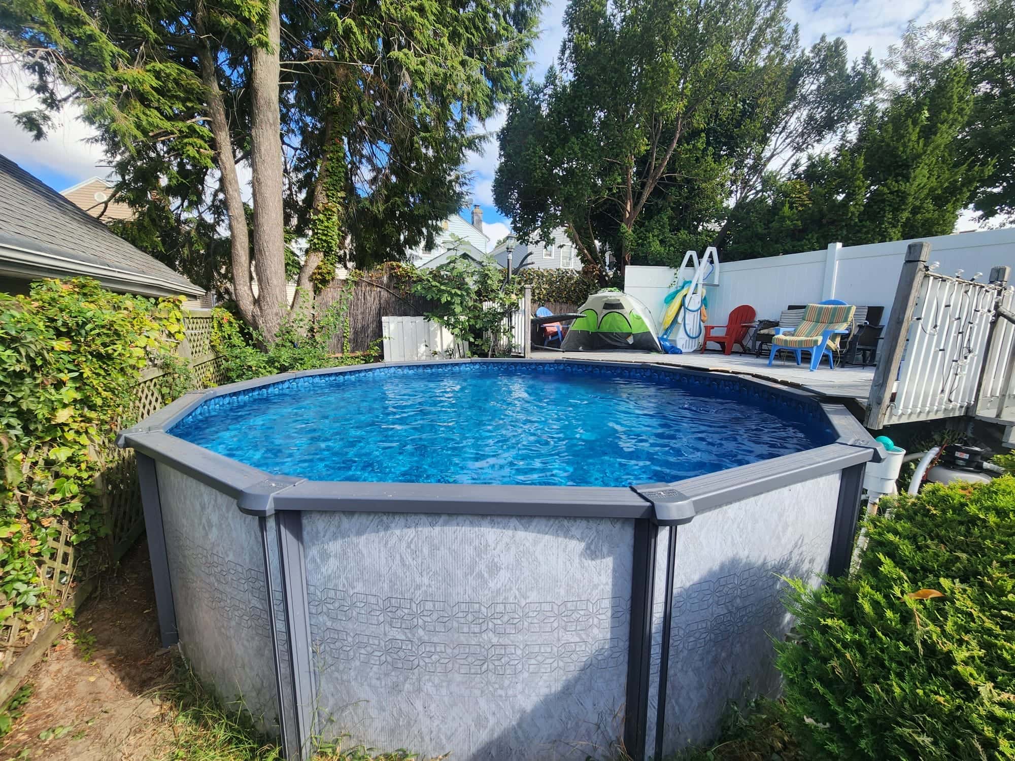 Pool photographed by Franklin Pool Service