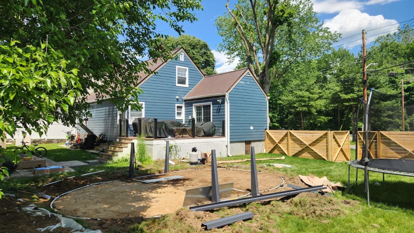 Pool photographed by Franklin Pool Service