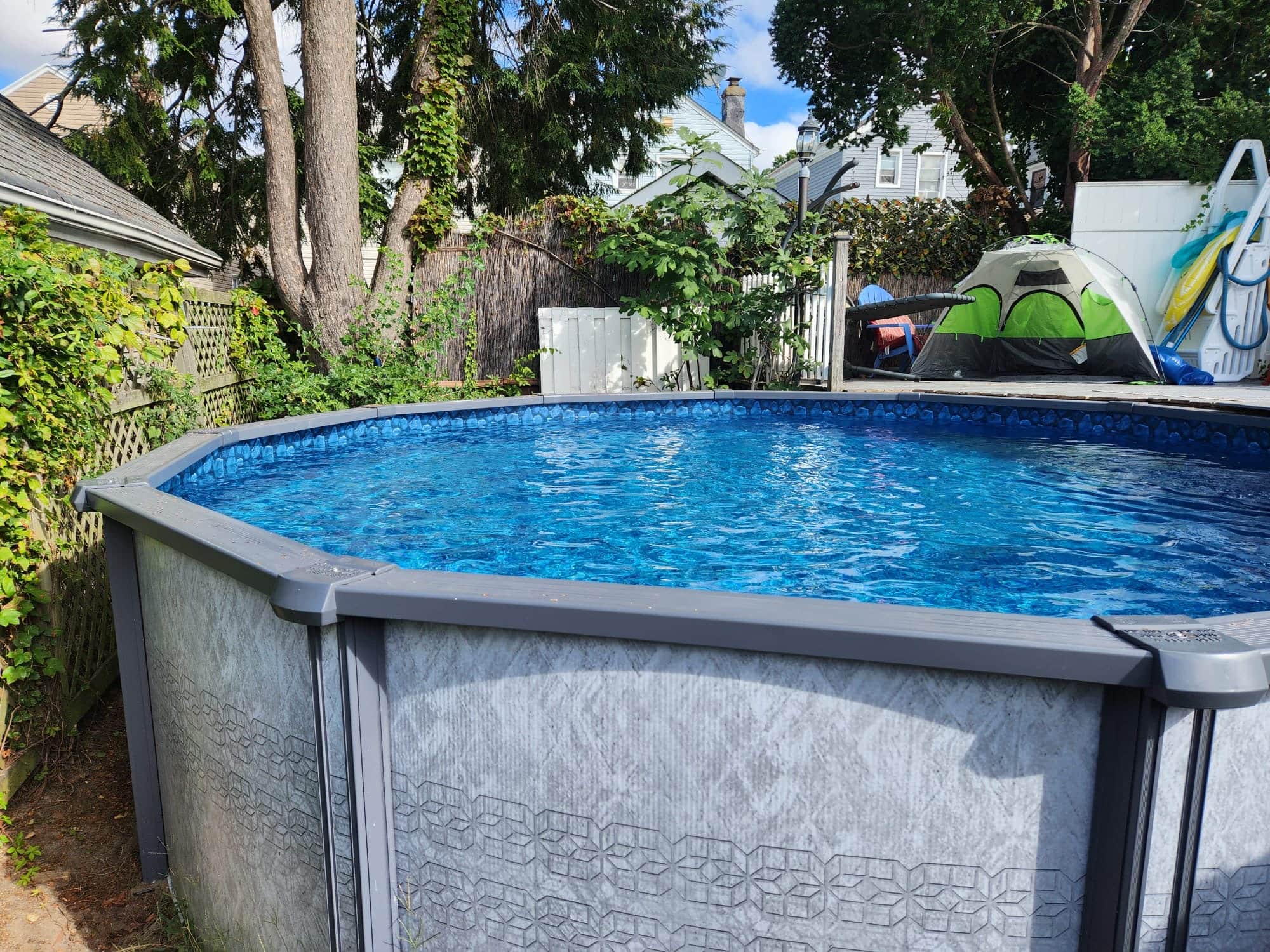 Pool photographed by Franklin Pool Service