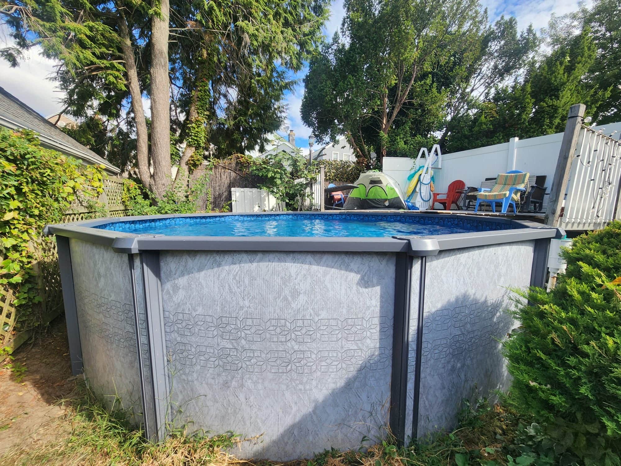 Pool photographed by Franklin Pool Service