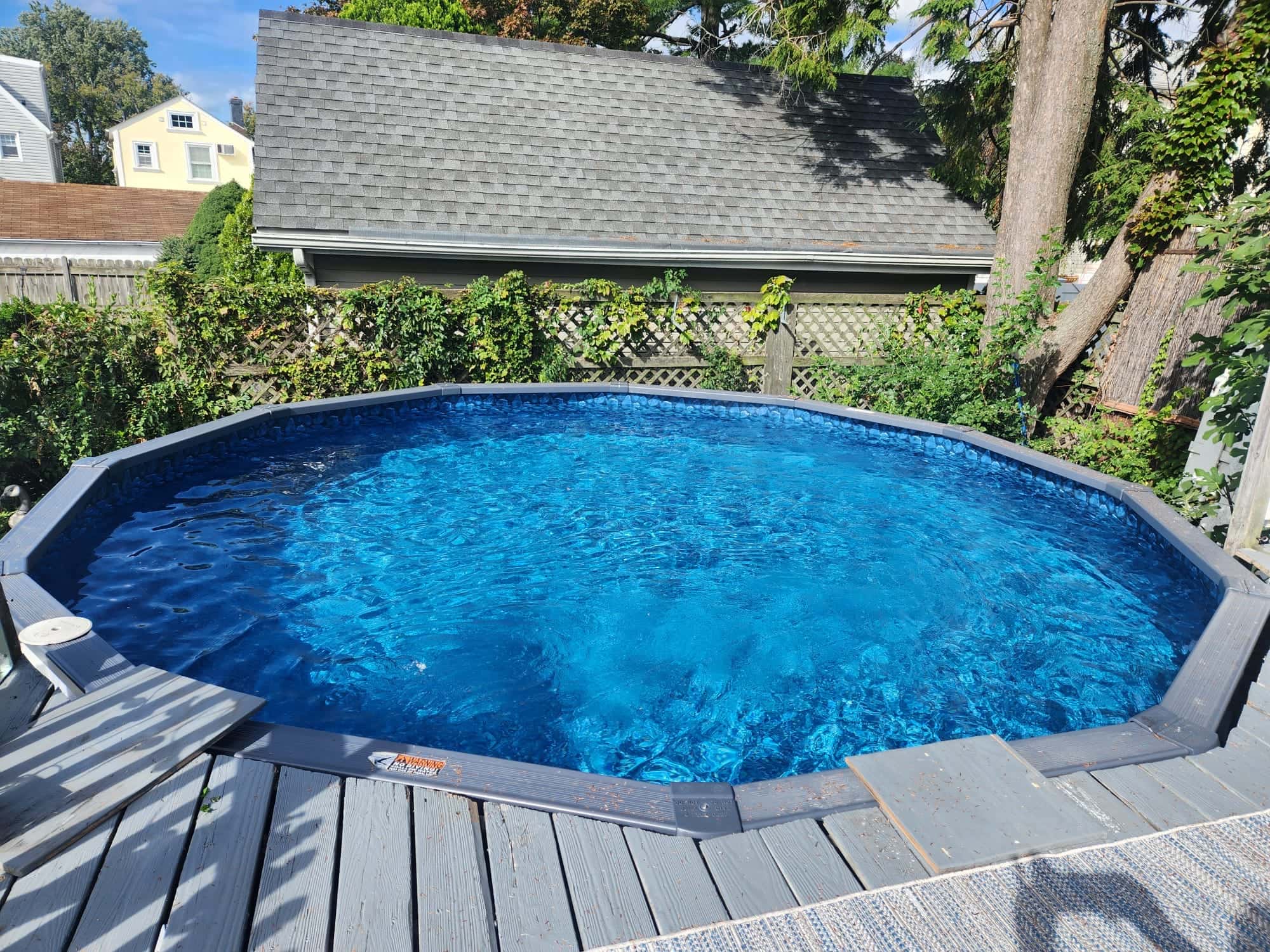 Pool photographed by Franklin Pool Service