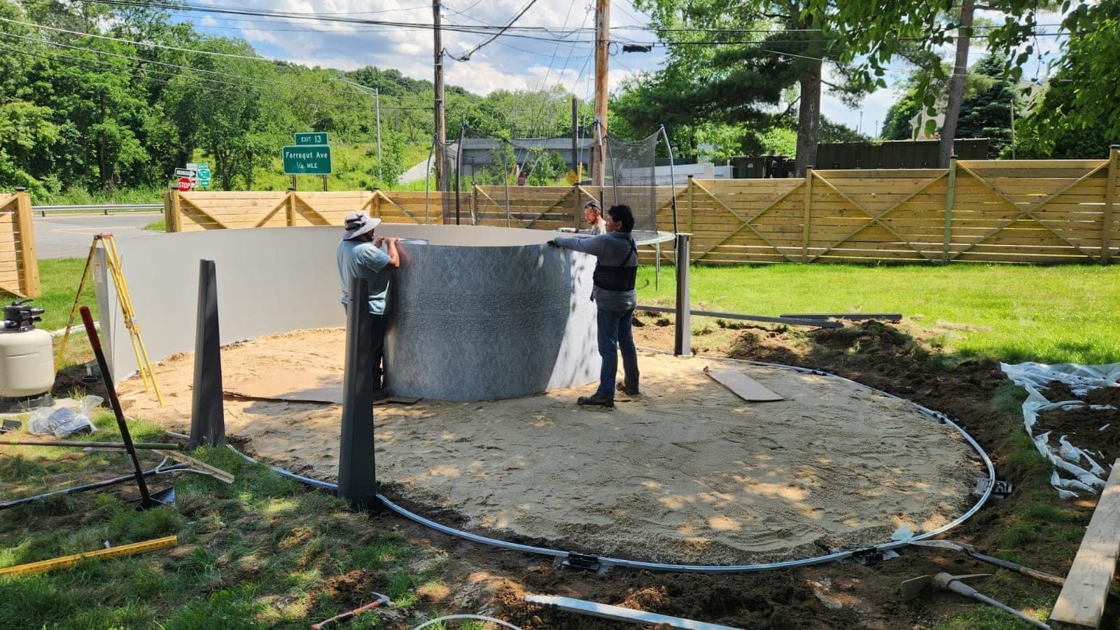 Pool photographed by Franklin Pool Service