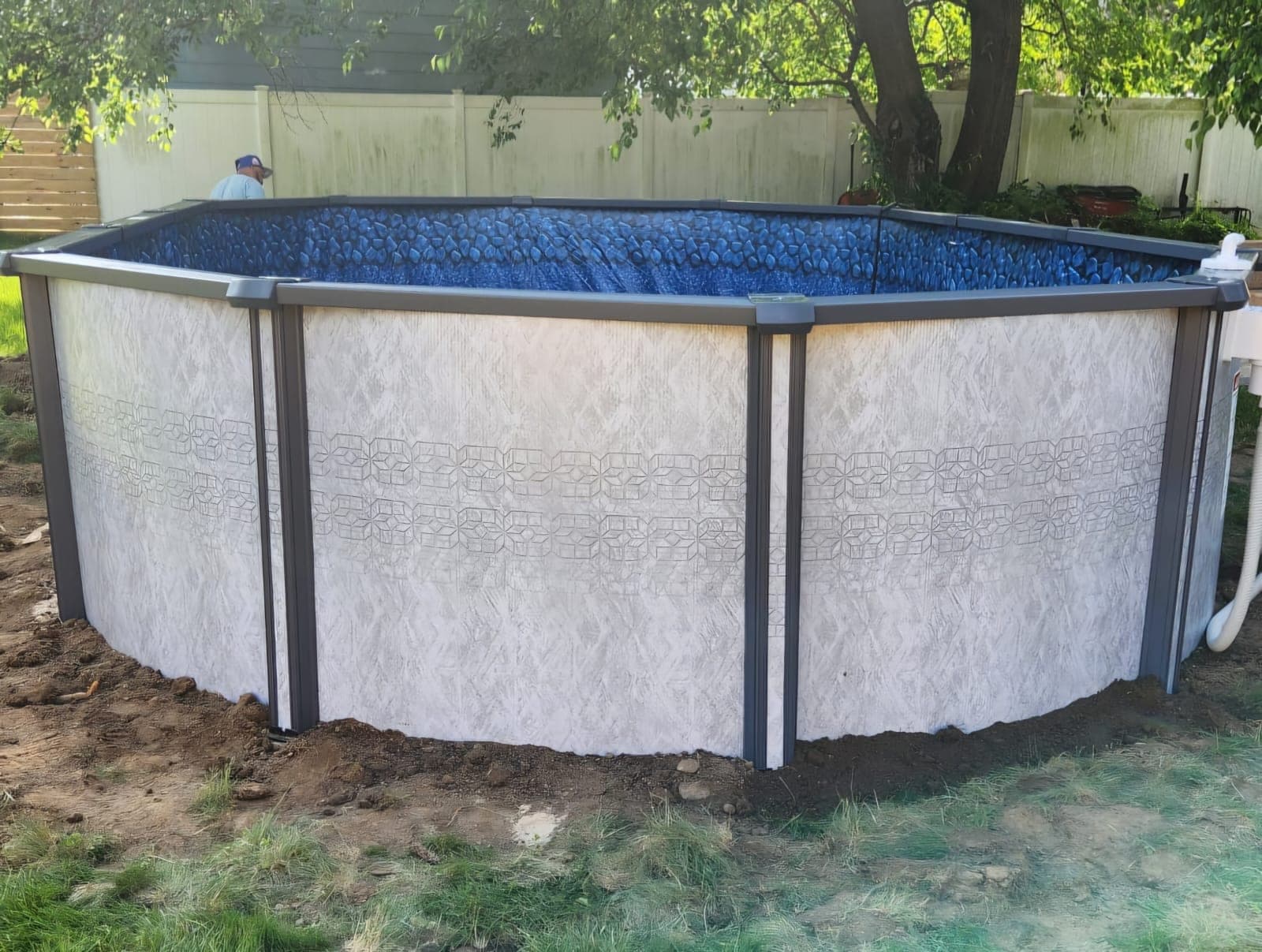 Pool photographed by Franklin Pool Service