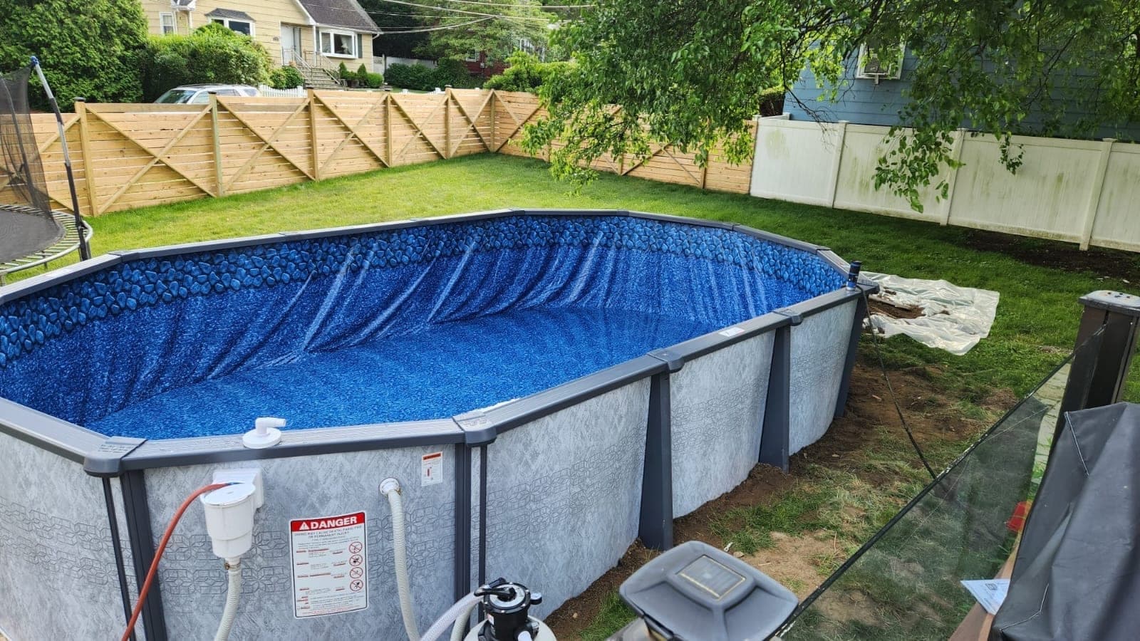 Pool photographed by Franklin Pool Service