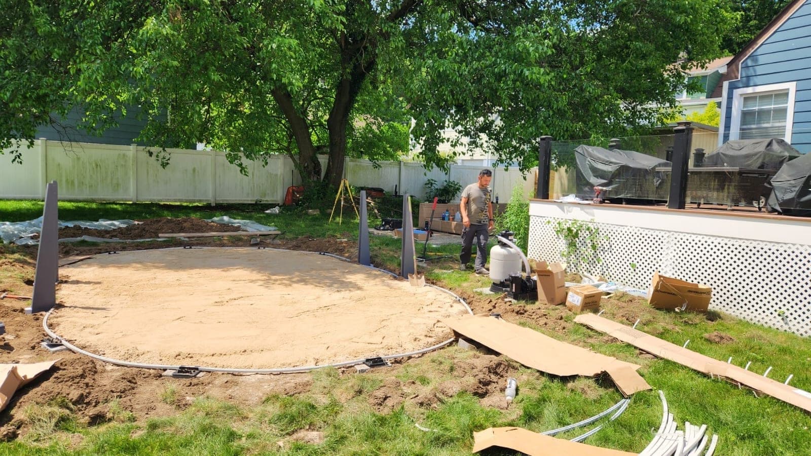 Pool photographed by Franklin Pool Service
