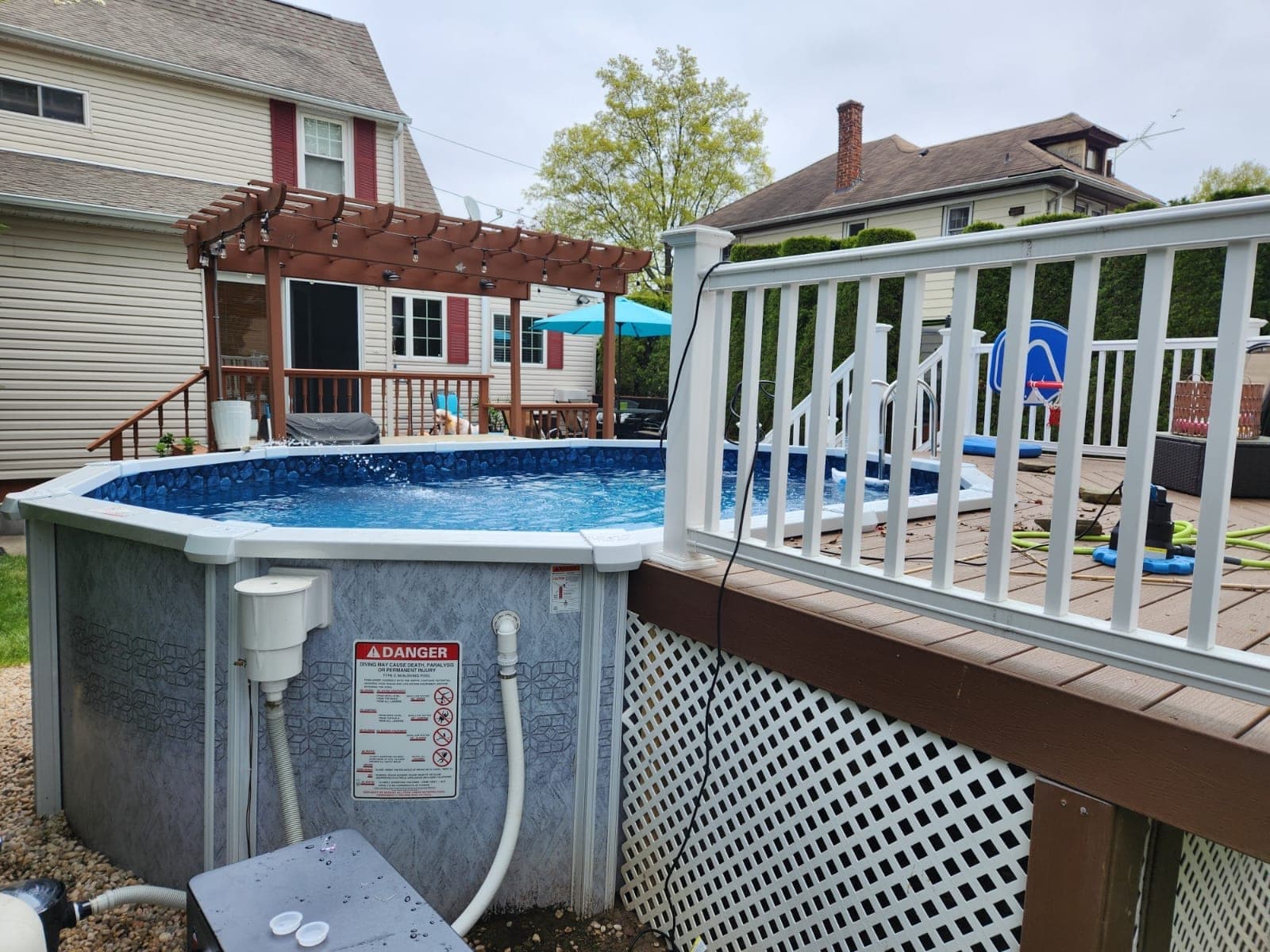 Pool photographed by Franklin Pool Service