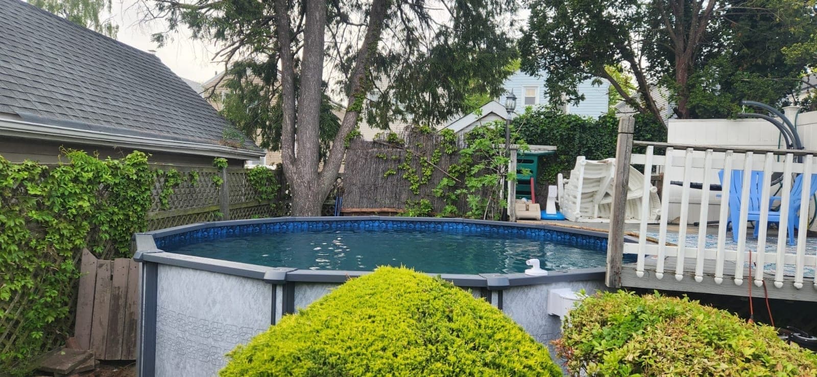 Pool photographed by Franklin Pool Service