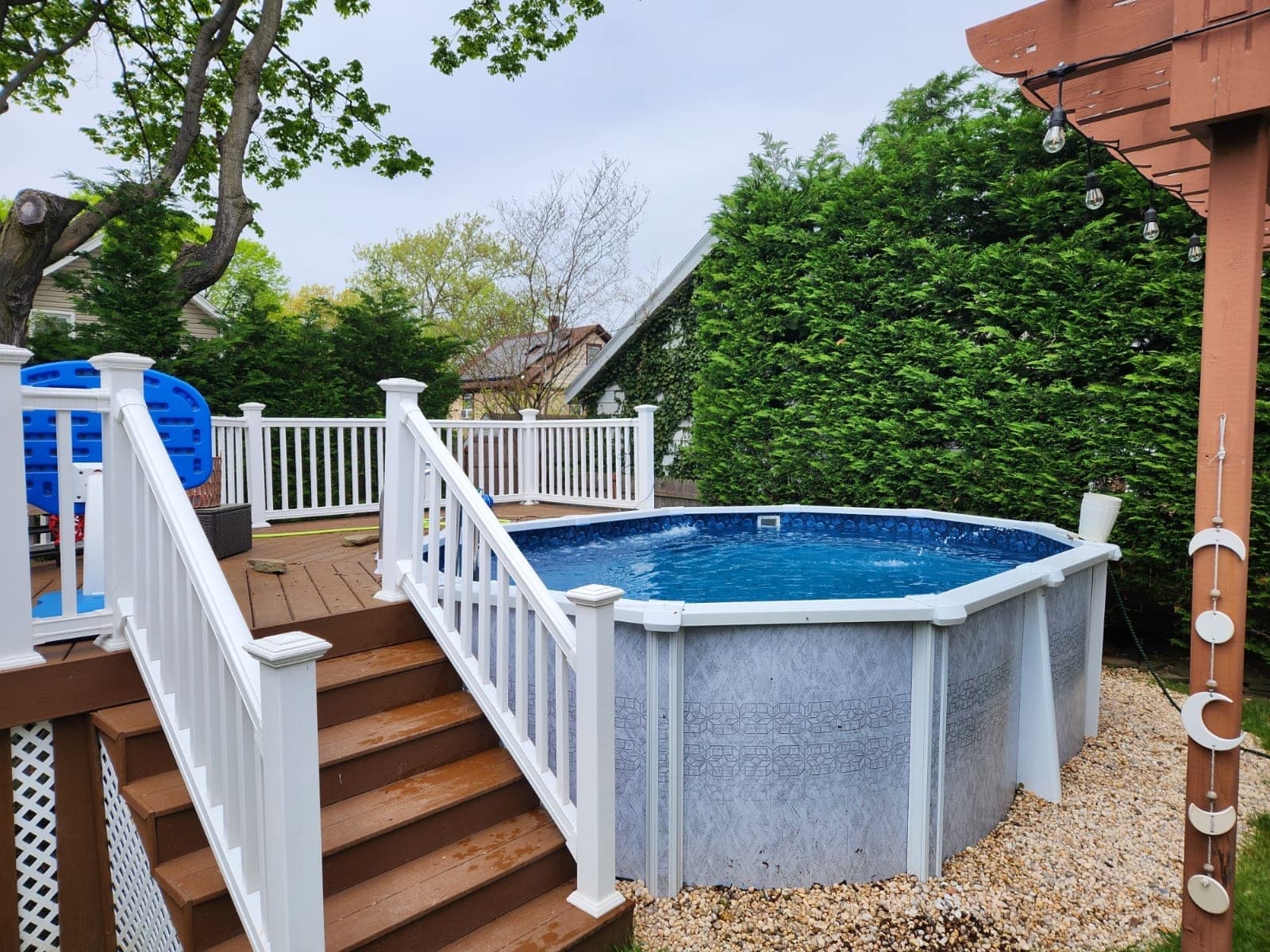 Pool photographed by Franklin Pool Service