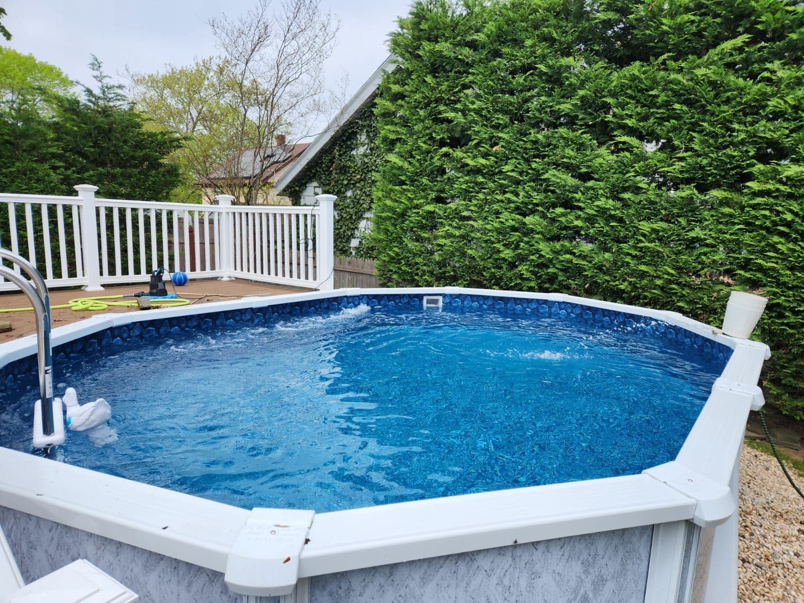 Pool photographed by Franklin Pool Service