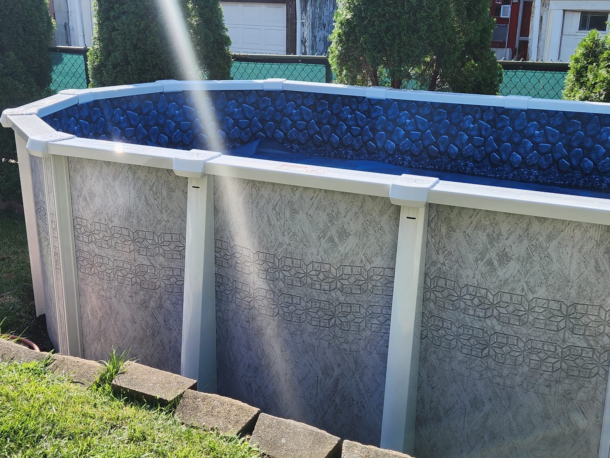 Pool photographed by Franklin Pool Service