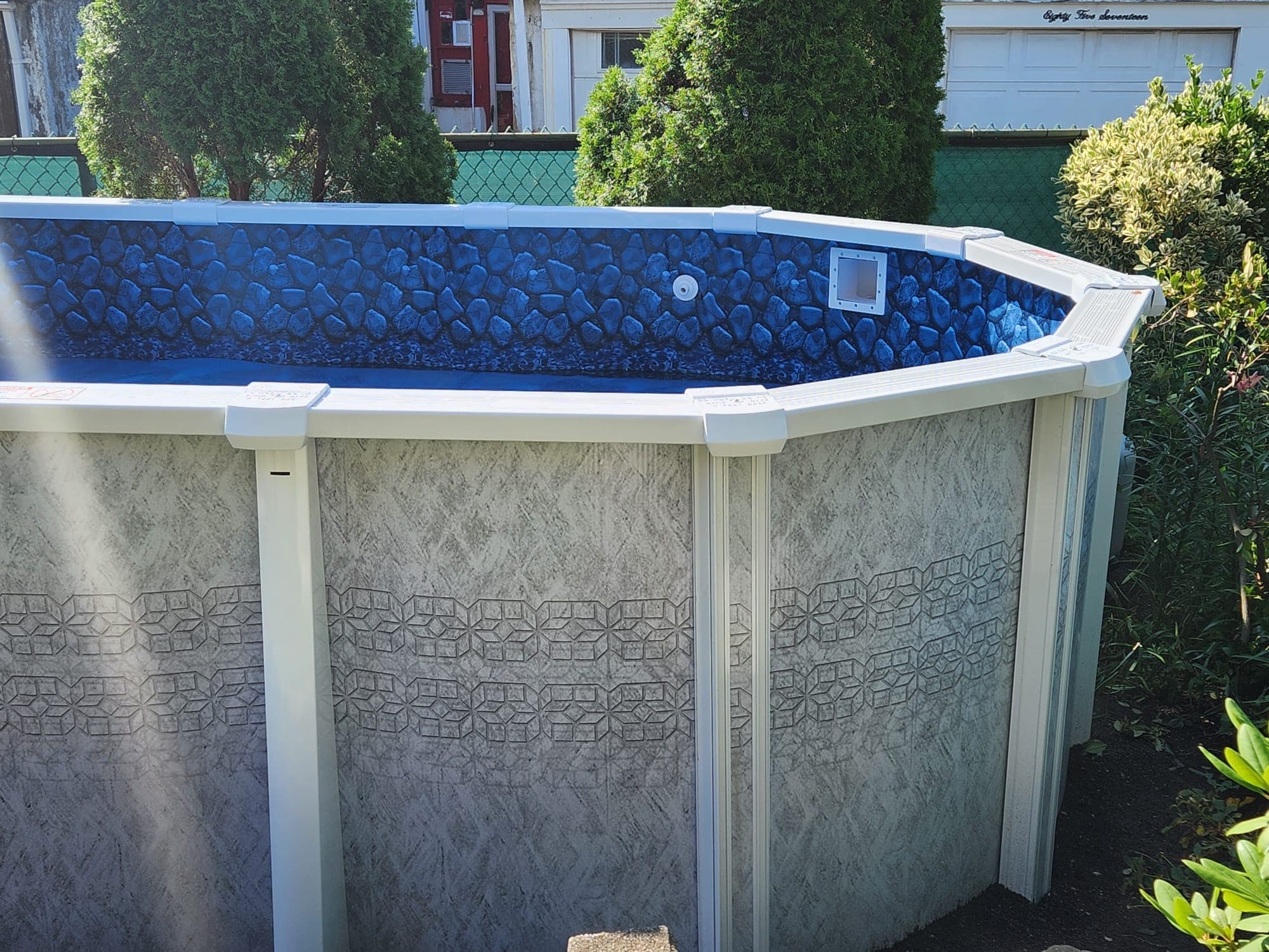 Pool photographed by Franklin Pool Service