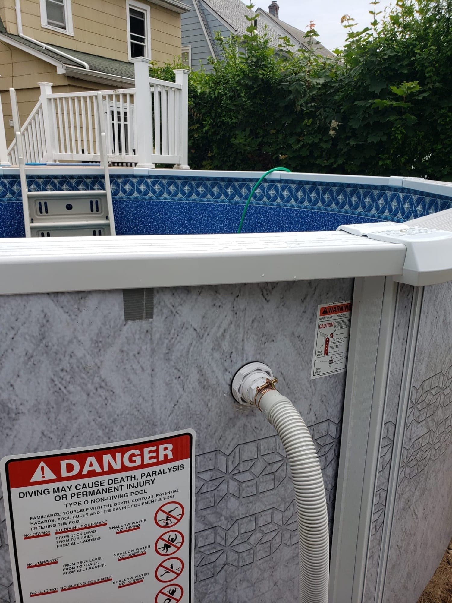 Pool photographed by Franklin Pool Service
