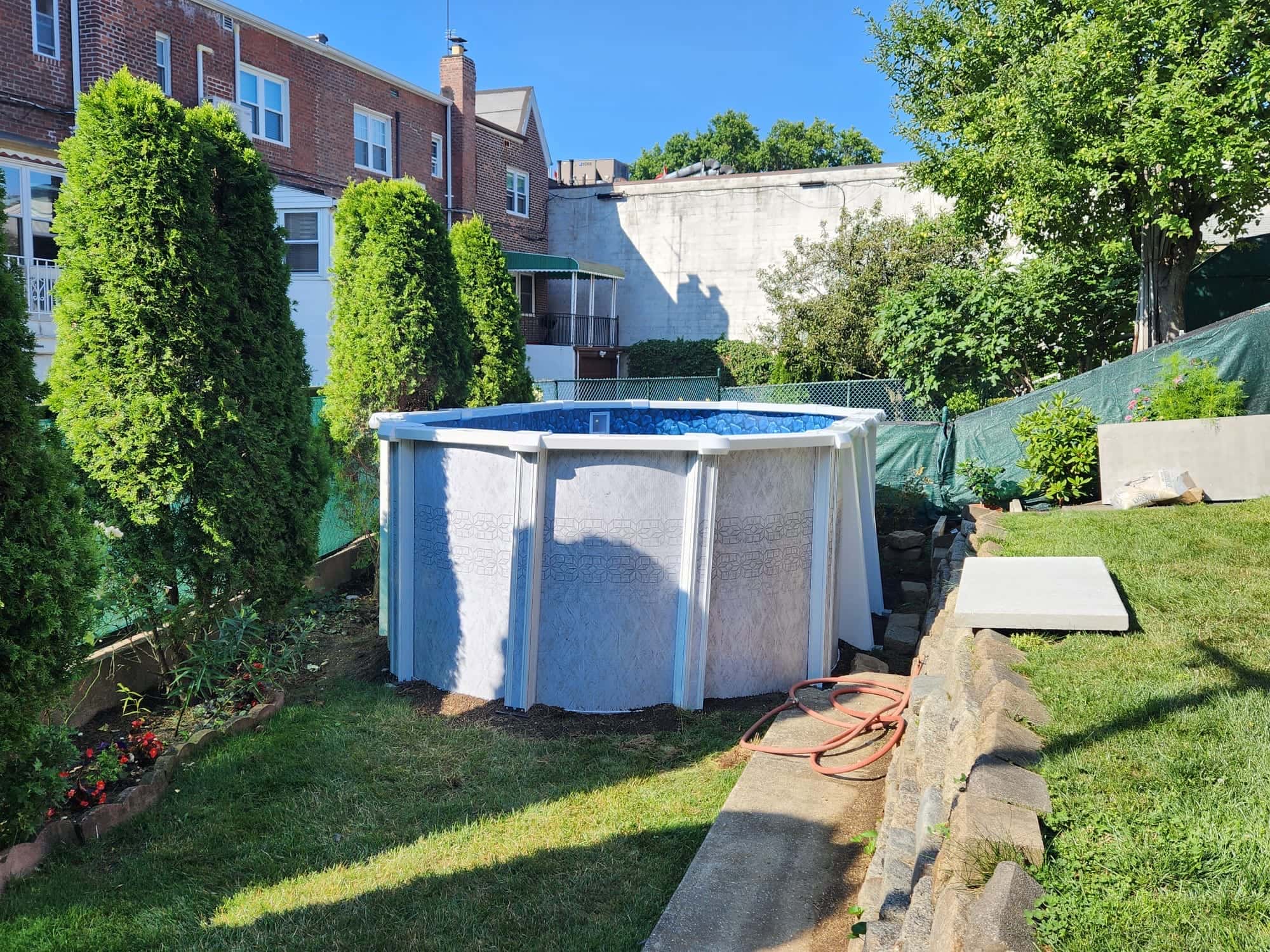 Pool photographed by Franklin Pool Service