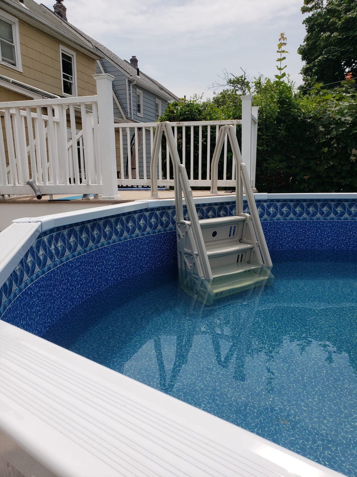 Pool photographed by Franklin Pool Service