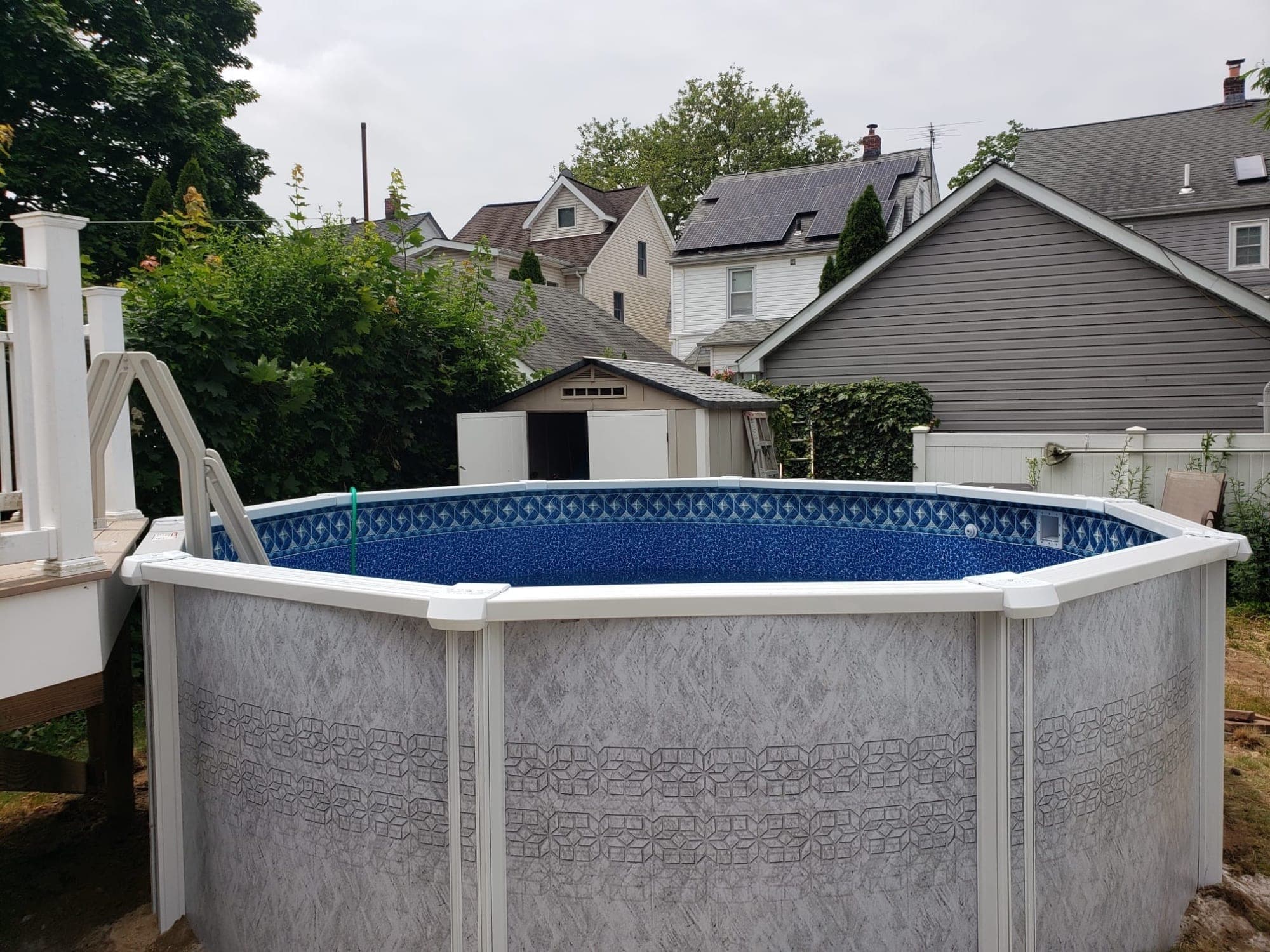 Pool photographed by Franklin Pool Service