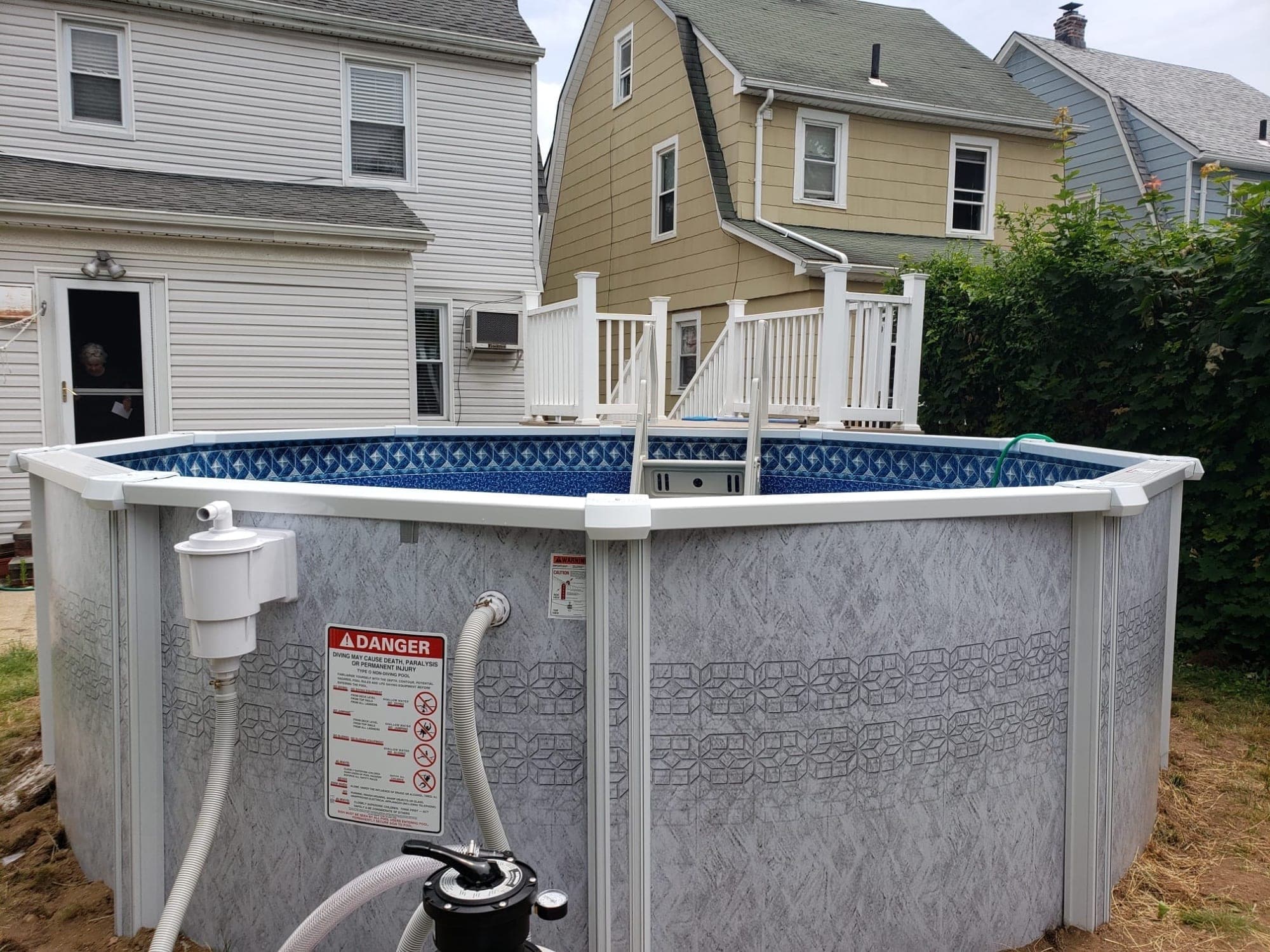 Pool photographed by Franklin Pool Service