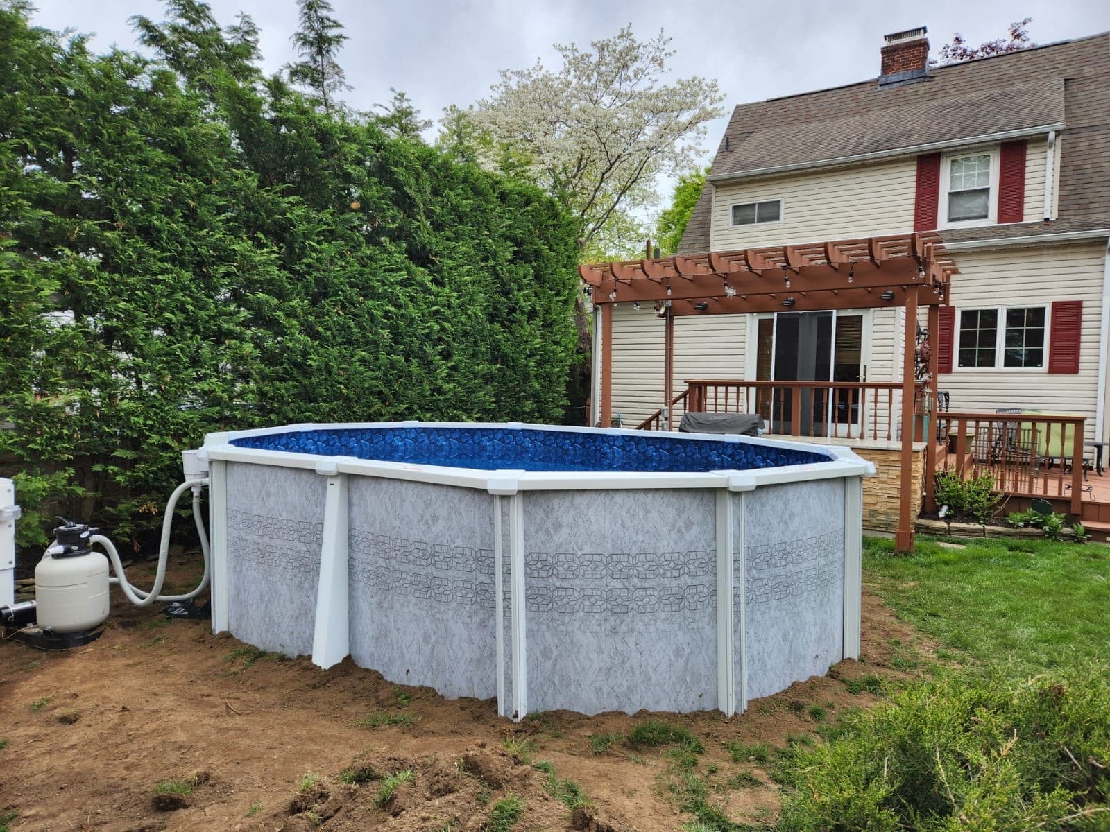 Pool photographed by Franklin Pool Service