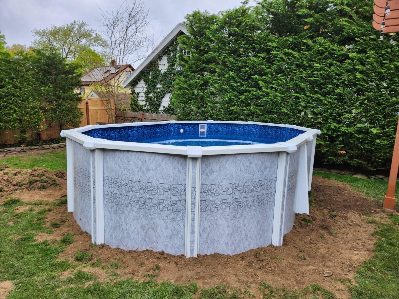 Pool photographed by Franklin Pool Service