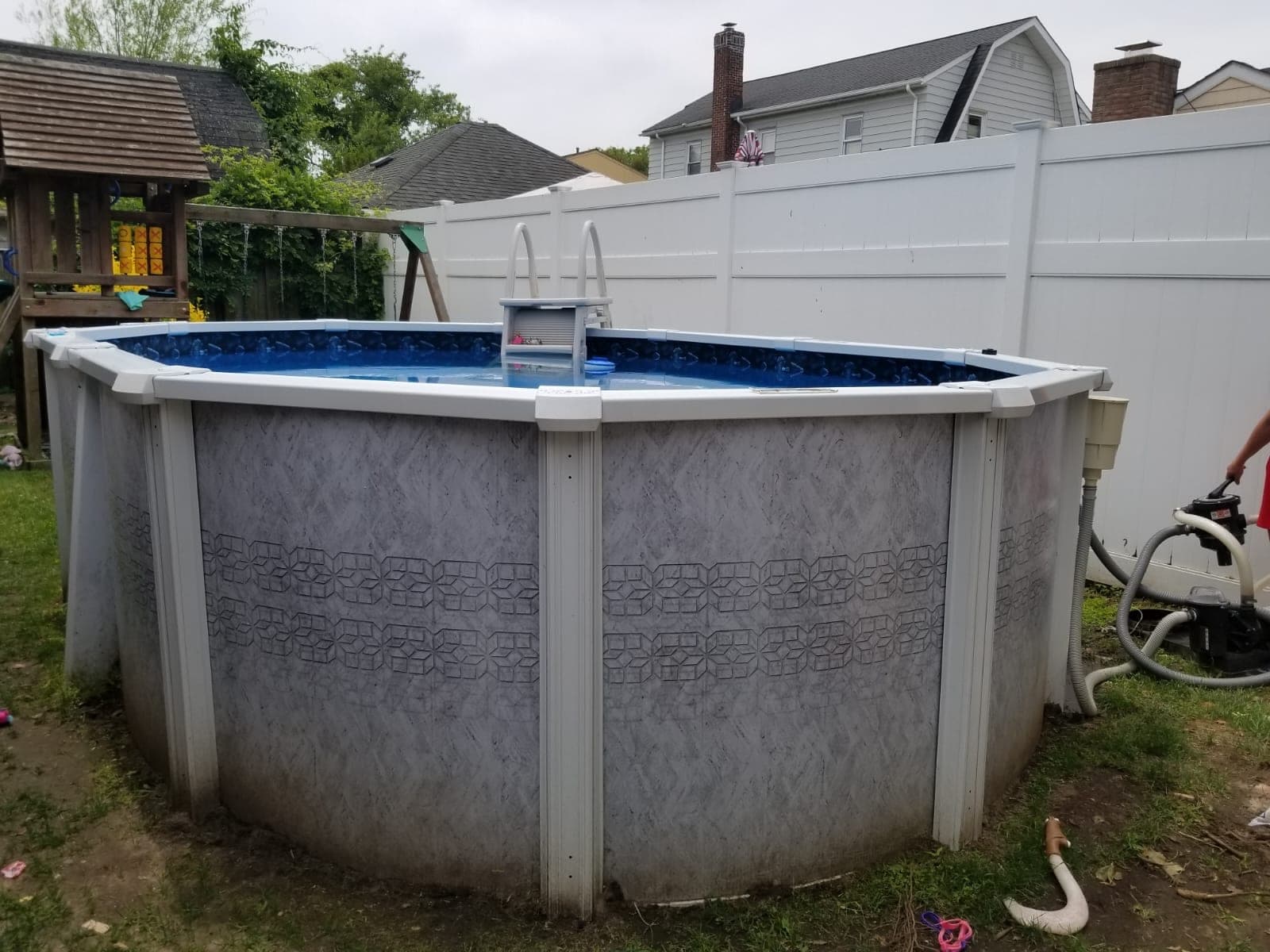 Pool photographed by Franklin Pool Service