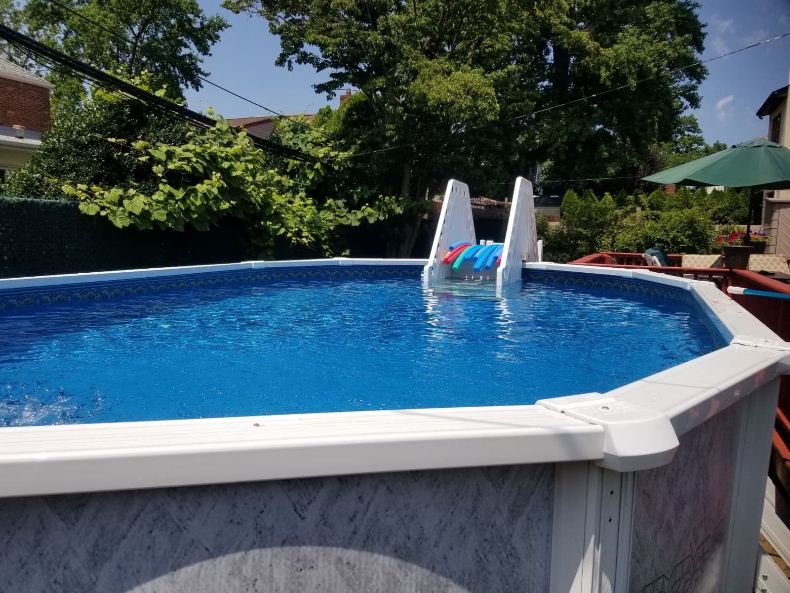 Pool photographed by Franklin Pool Service