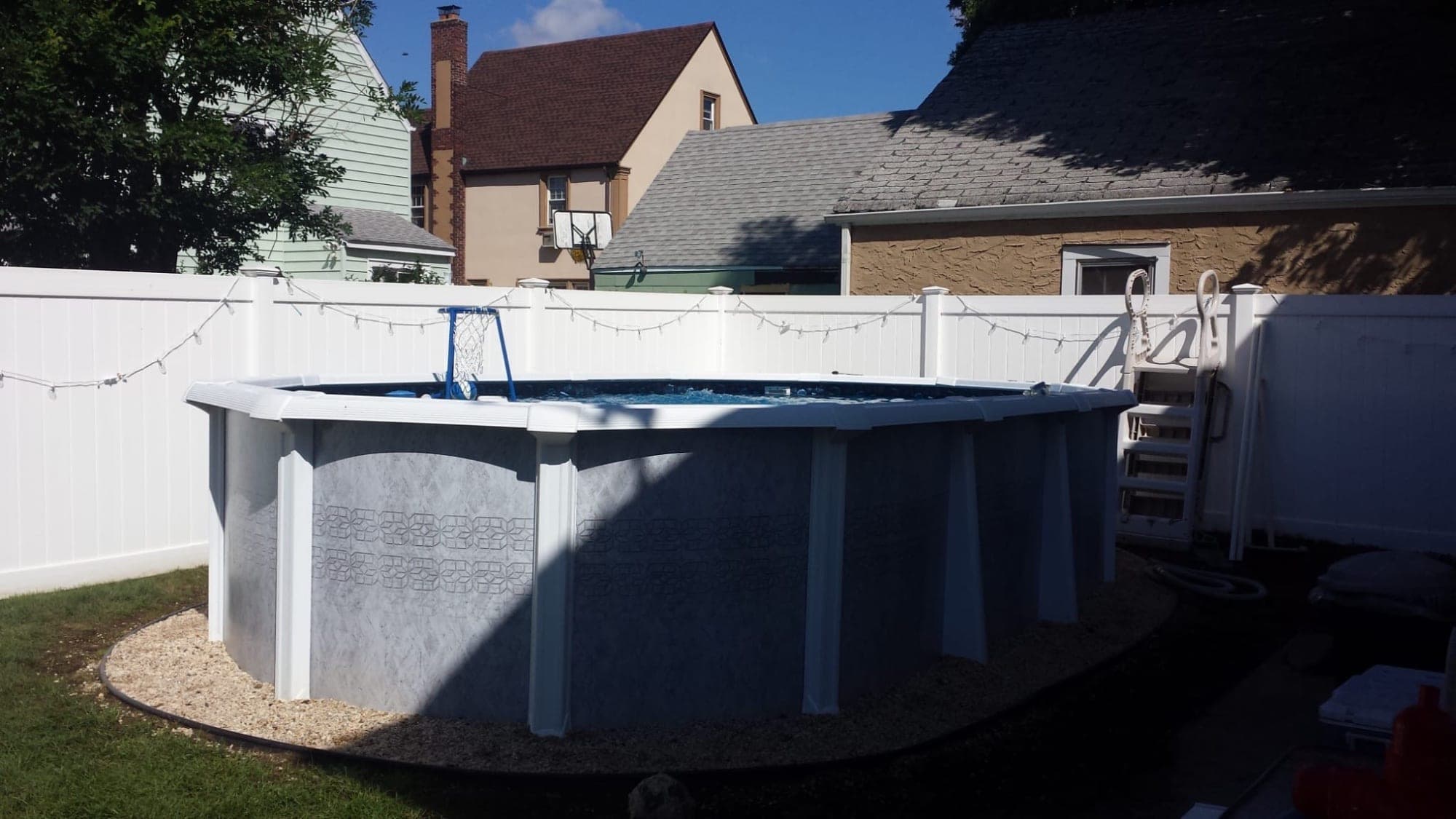 Pool photographed by Franklin Pool Service