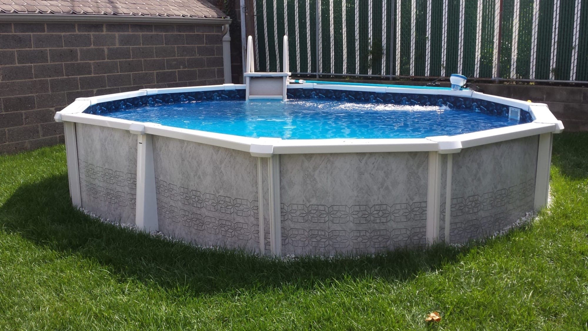 Pool photographed by Franklin Pool Service