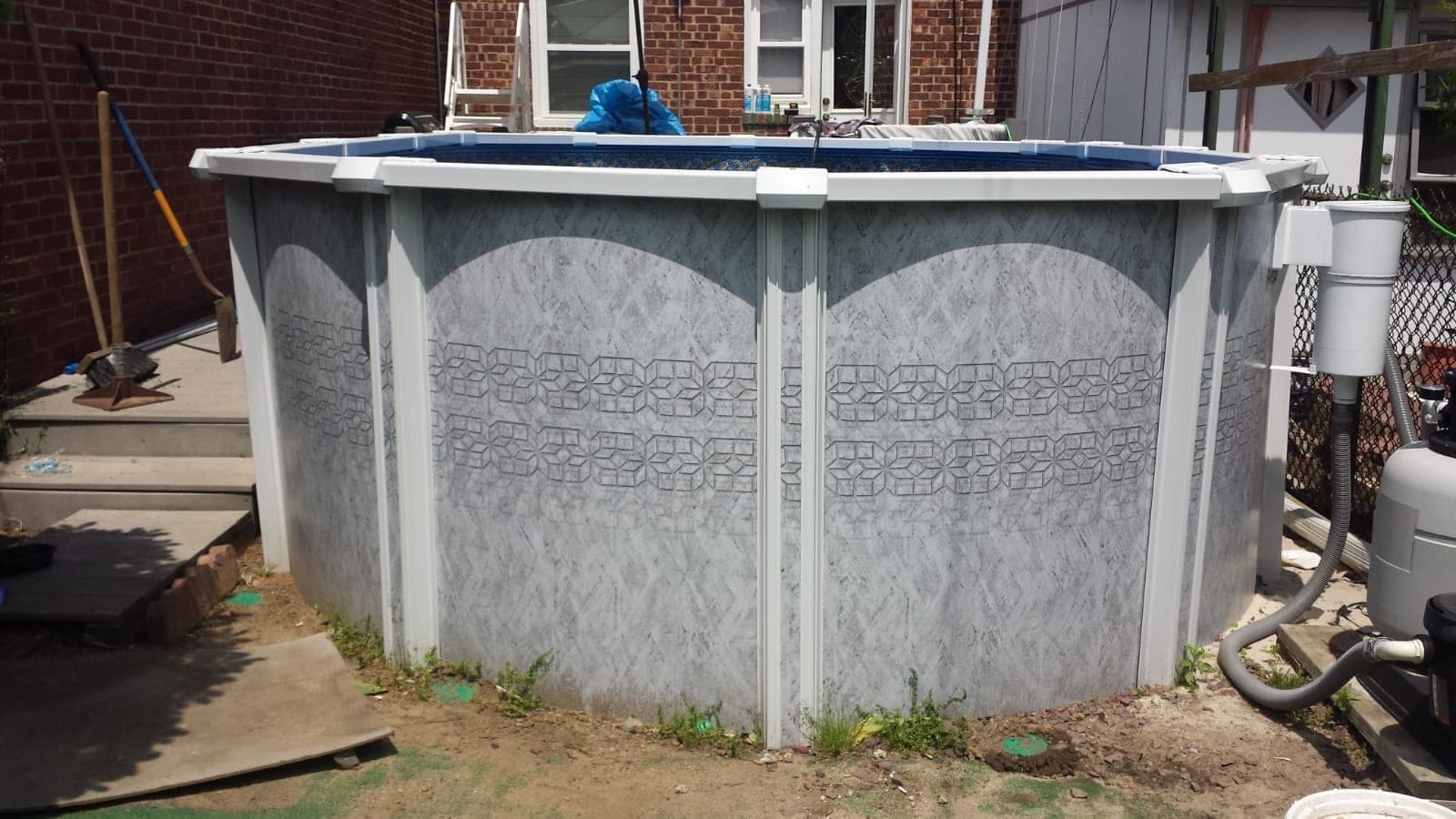 Pool photographed by Franklin Pool Service