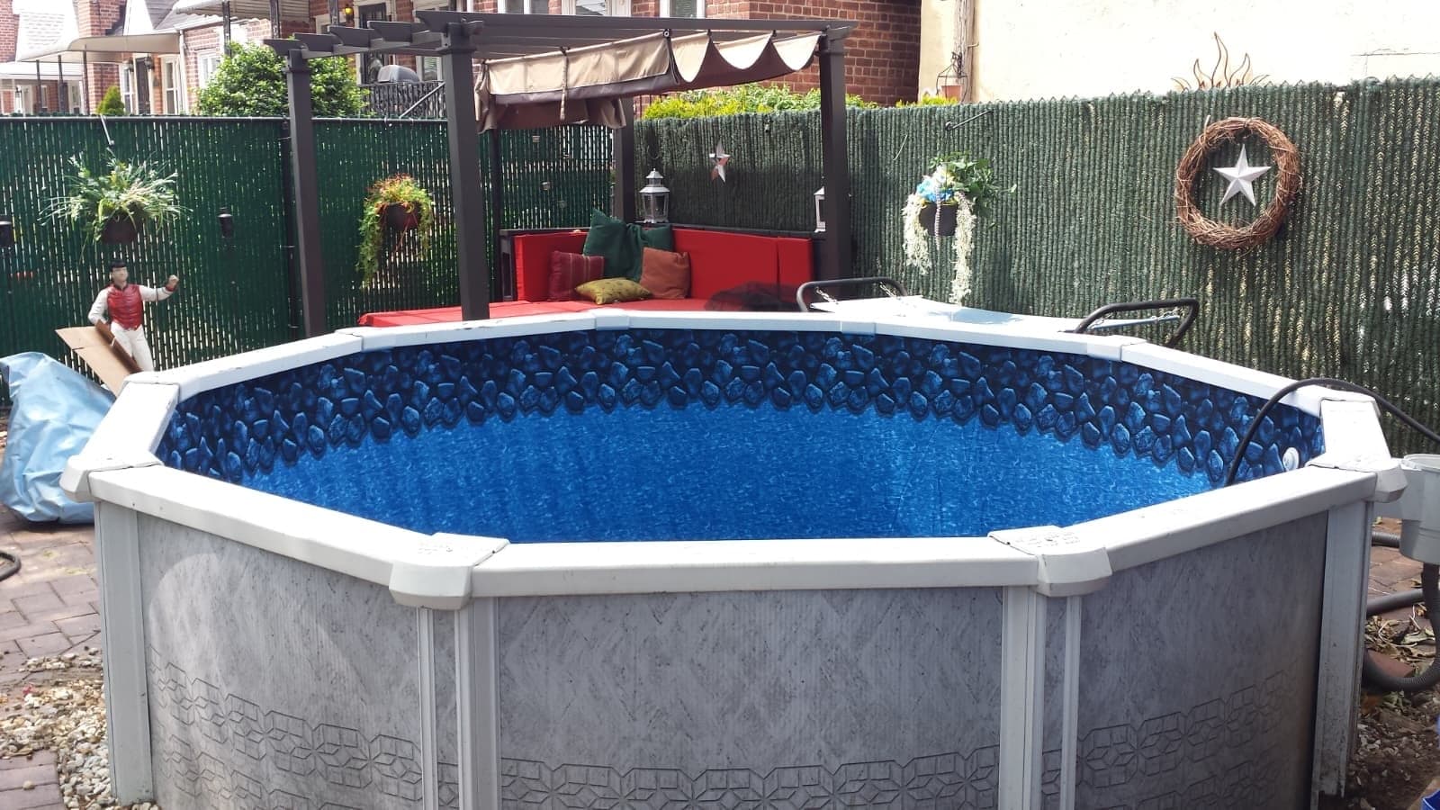Pool photographed by Franklin Pool Service