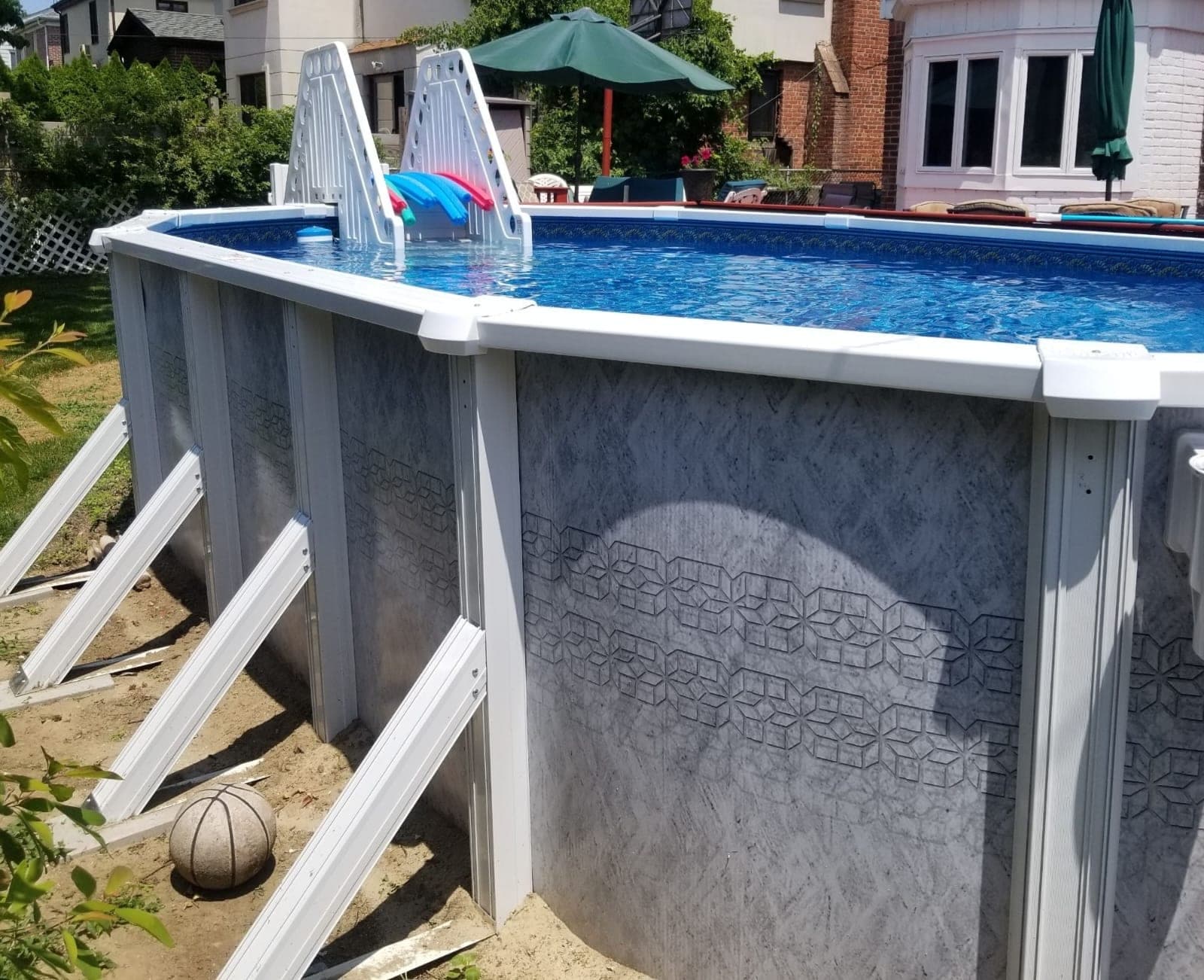 Pool photographed by Franklin Pool Service