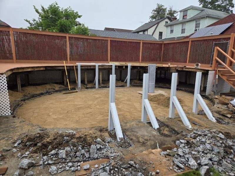 Pool photographed by Franklin Pool Service