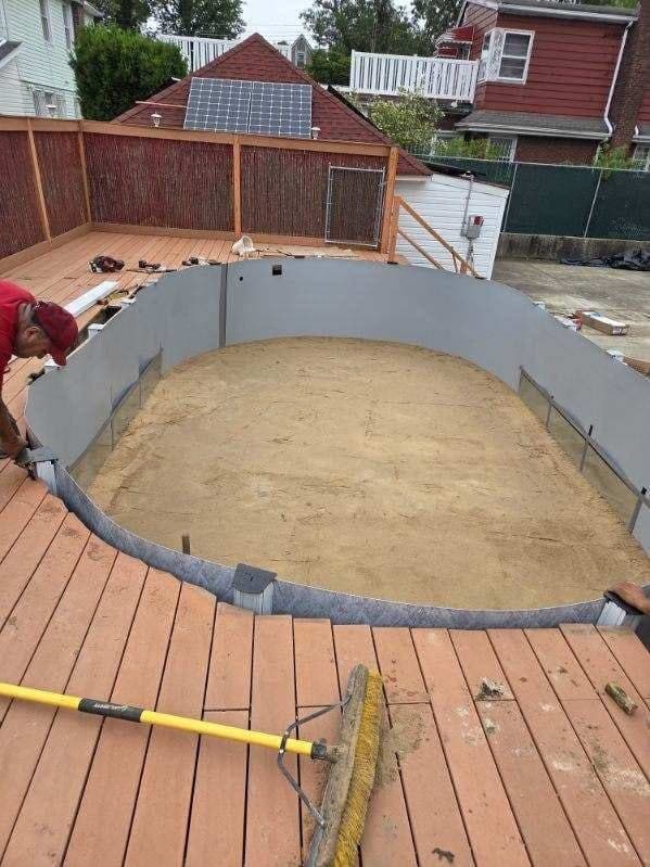 Pool photographed by Franklin Pool Service