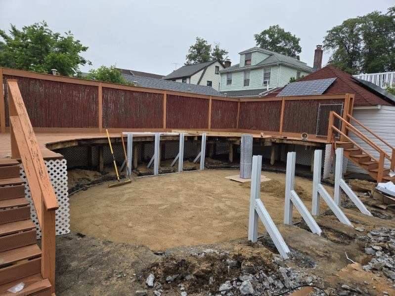 Pool photographed by Franklin Pool Service