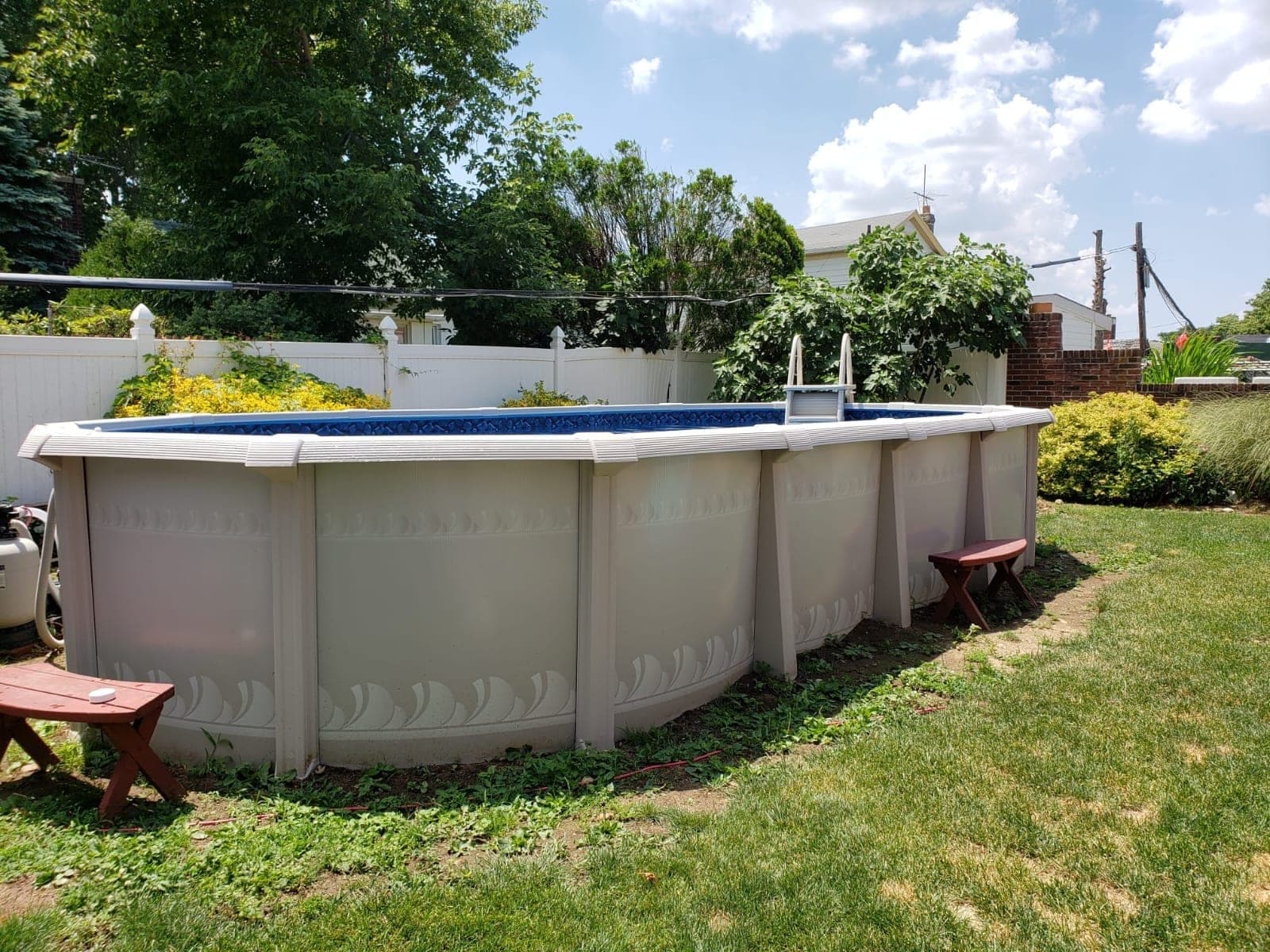 Pool photographed by Franklin Pool Service