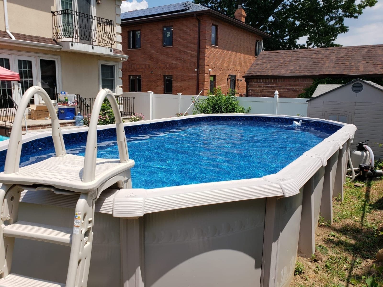 Pool photographed by Franklin Pool Service