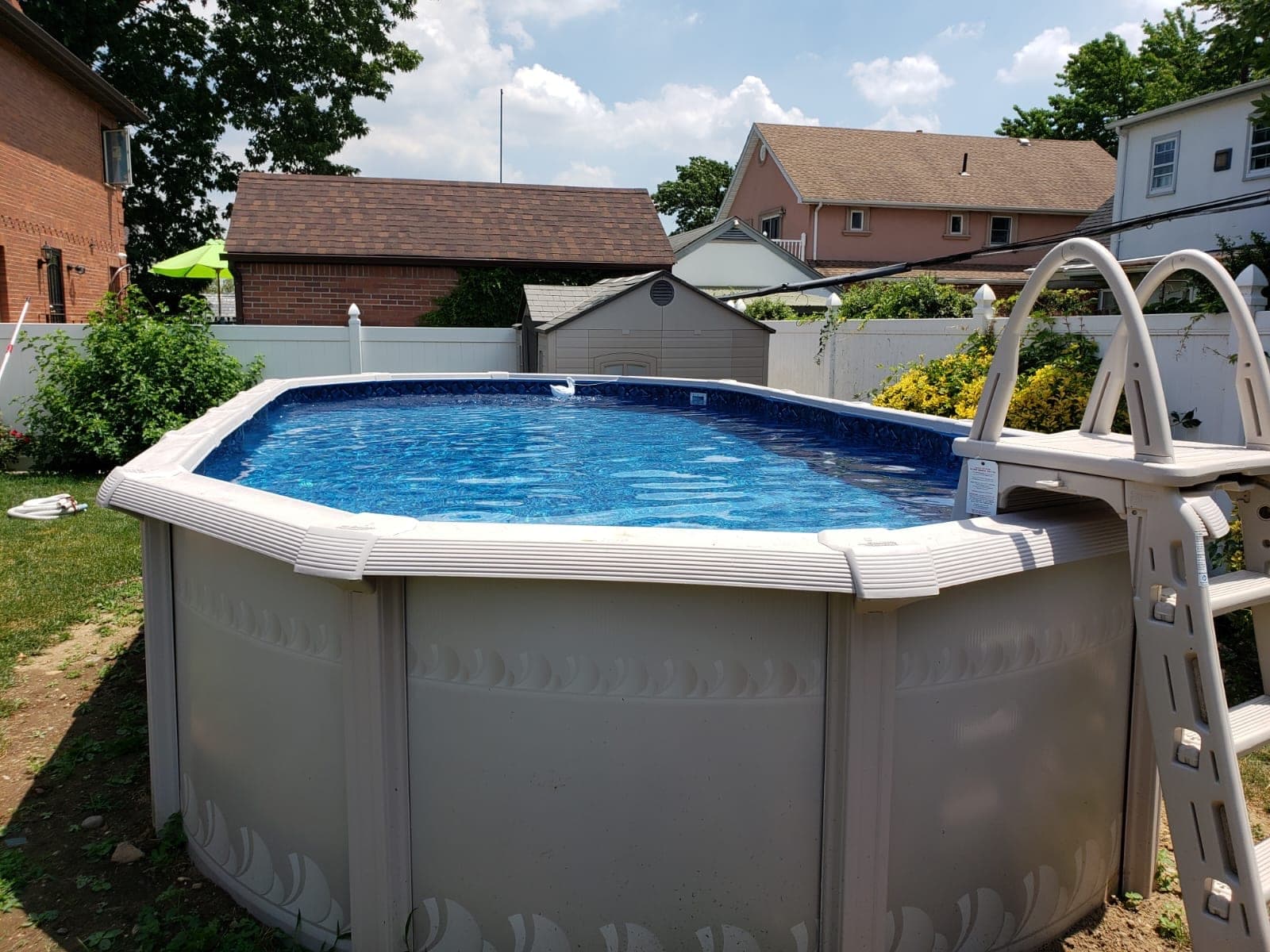 Pool photographed by Franklin Pool Service