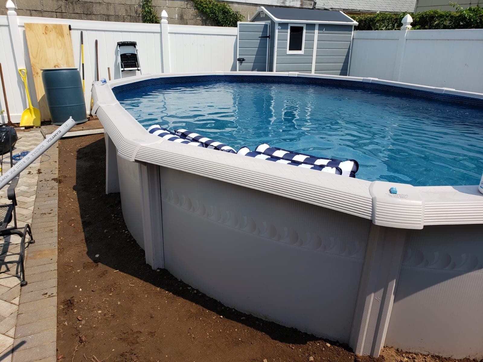 Pool photographed by Franklin Pool Service