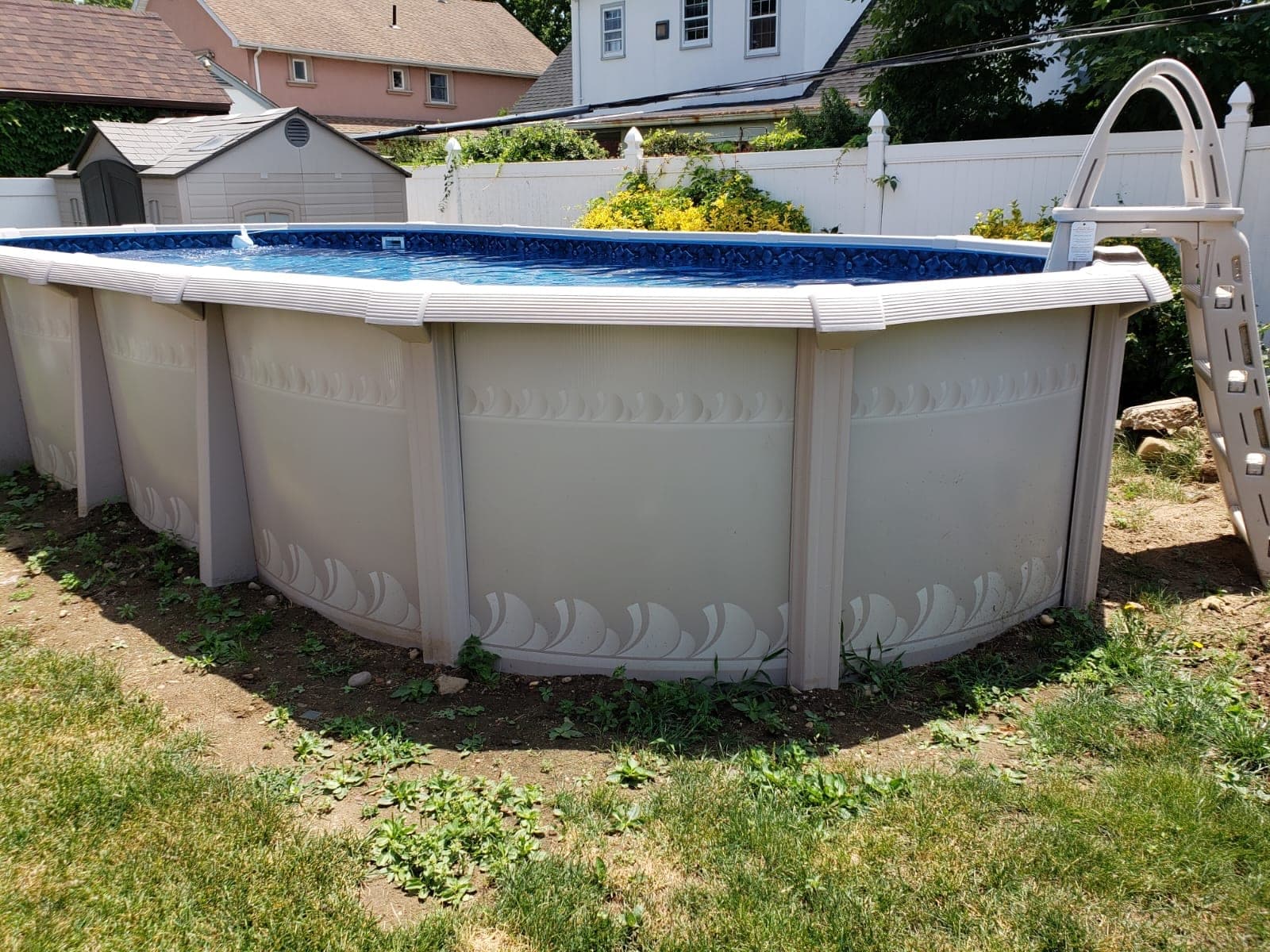 Pool photographed by Franklin Pool Service