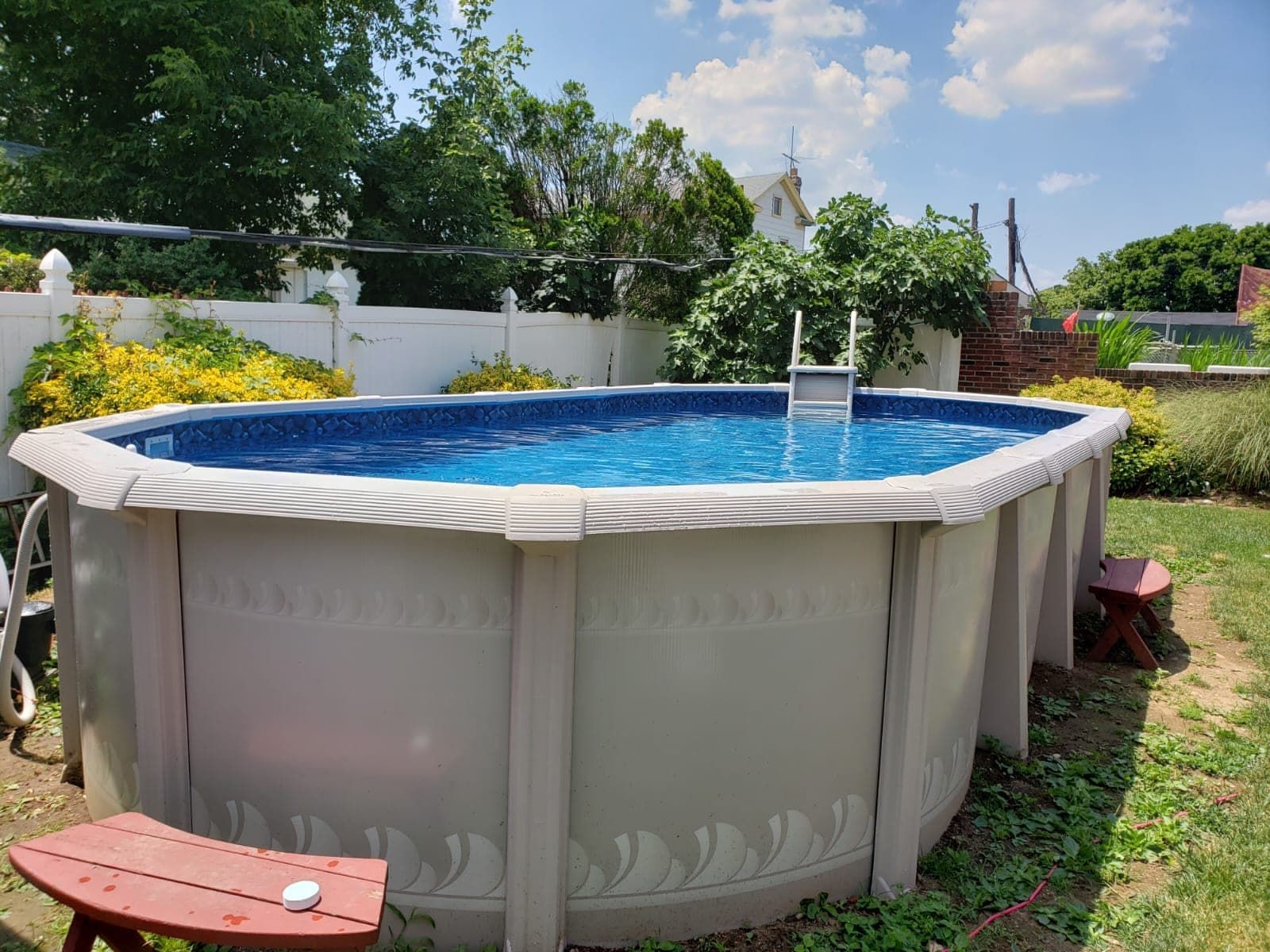 Pool photographed by Franklin Pool Service