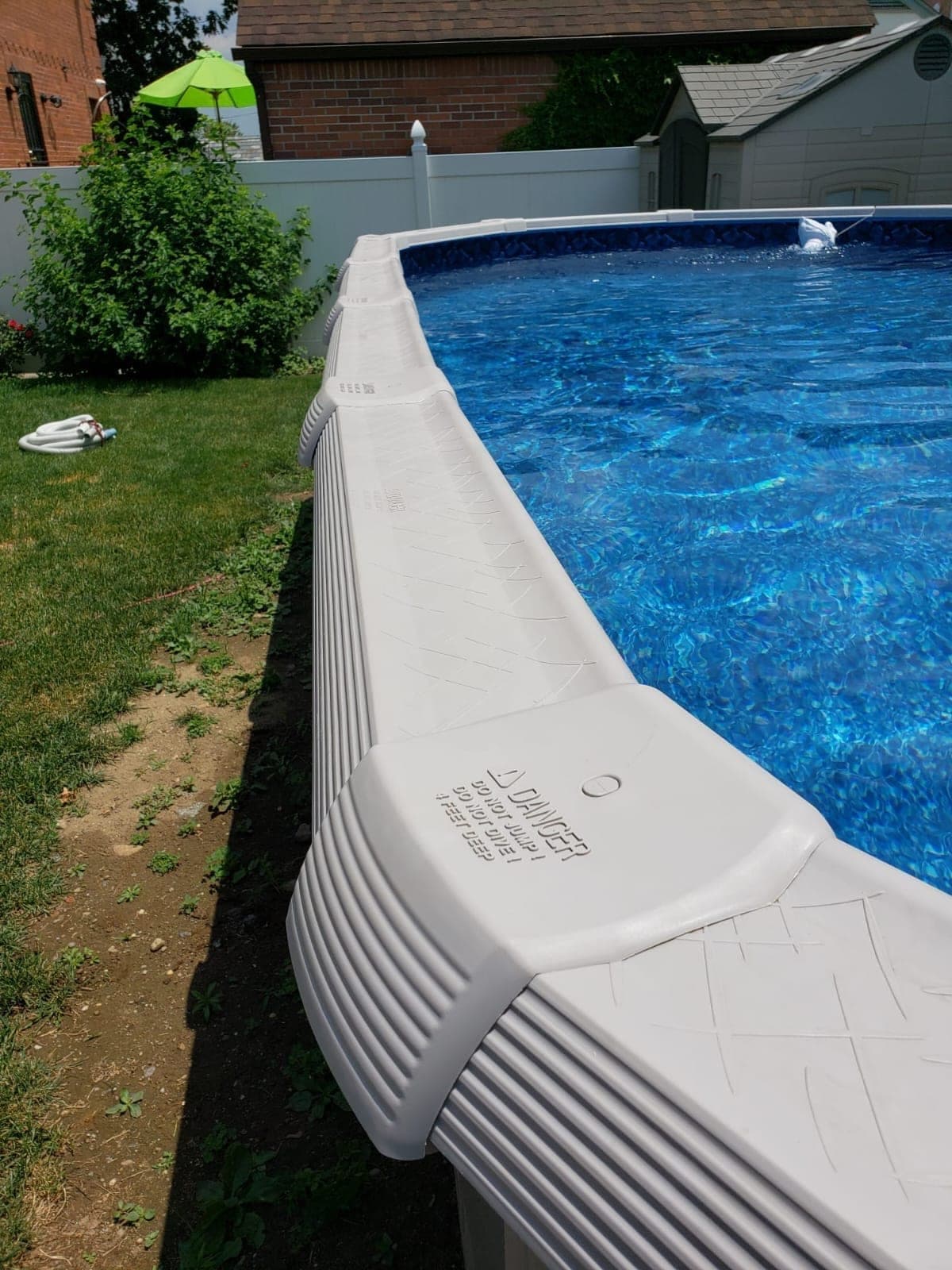 Pool photographed by Franklin Pool Service