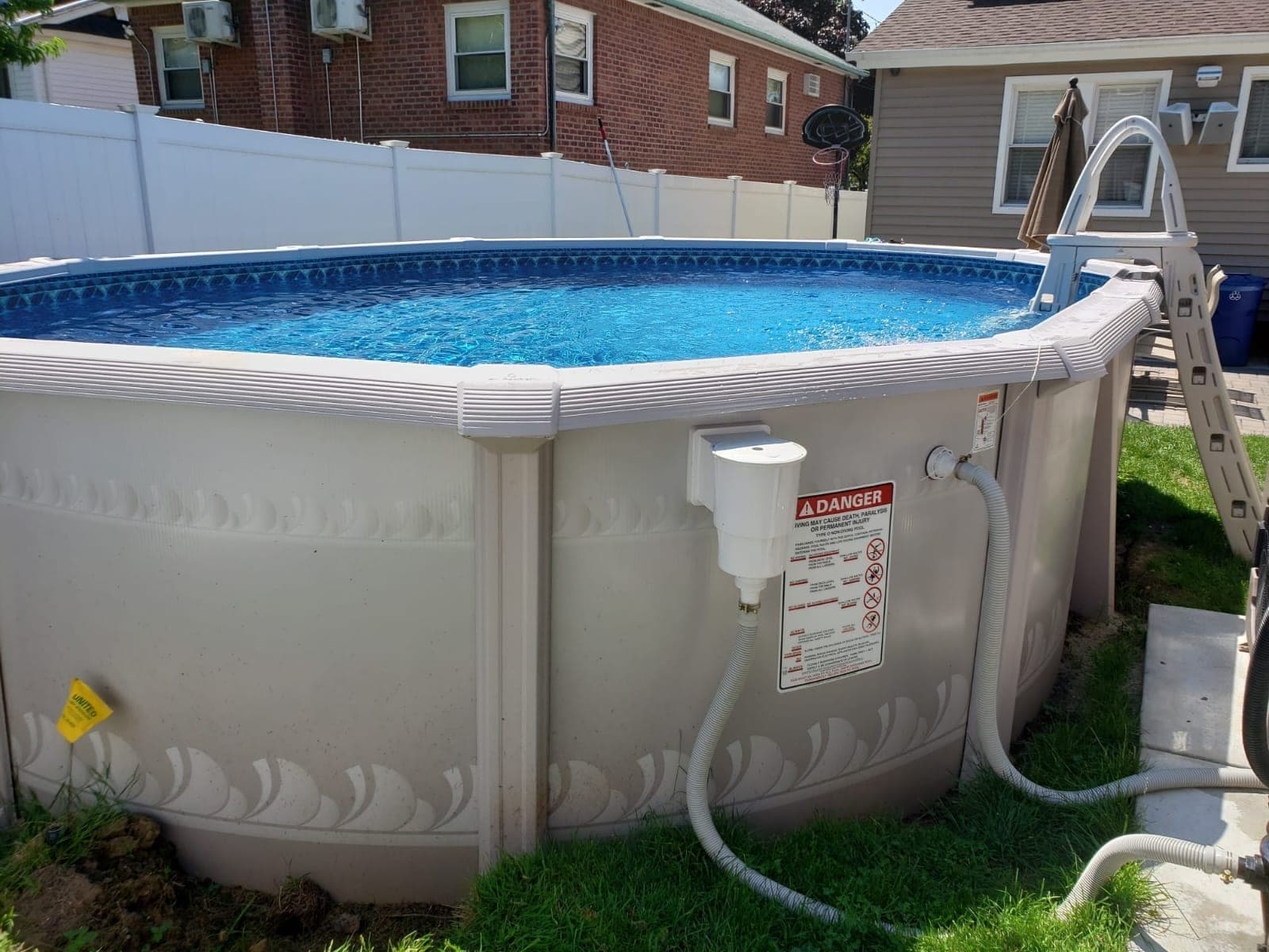 Pool photographed by Franklin Pool Service