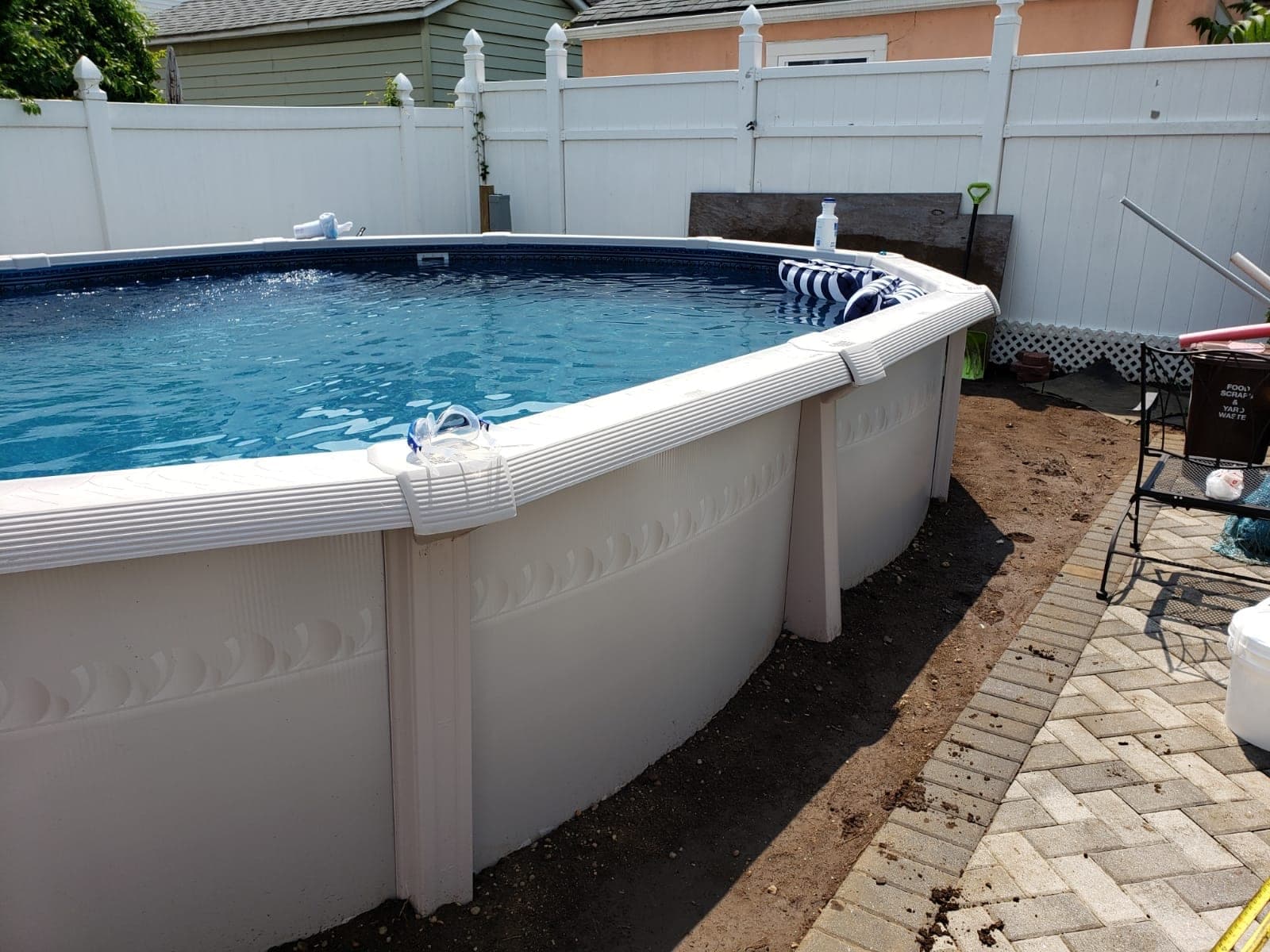 Pool photographed by Franklin Pool Service