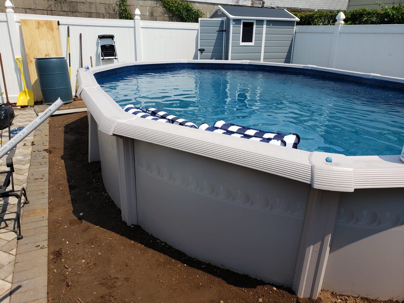Pool photographed by Franklin Pool Service