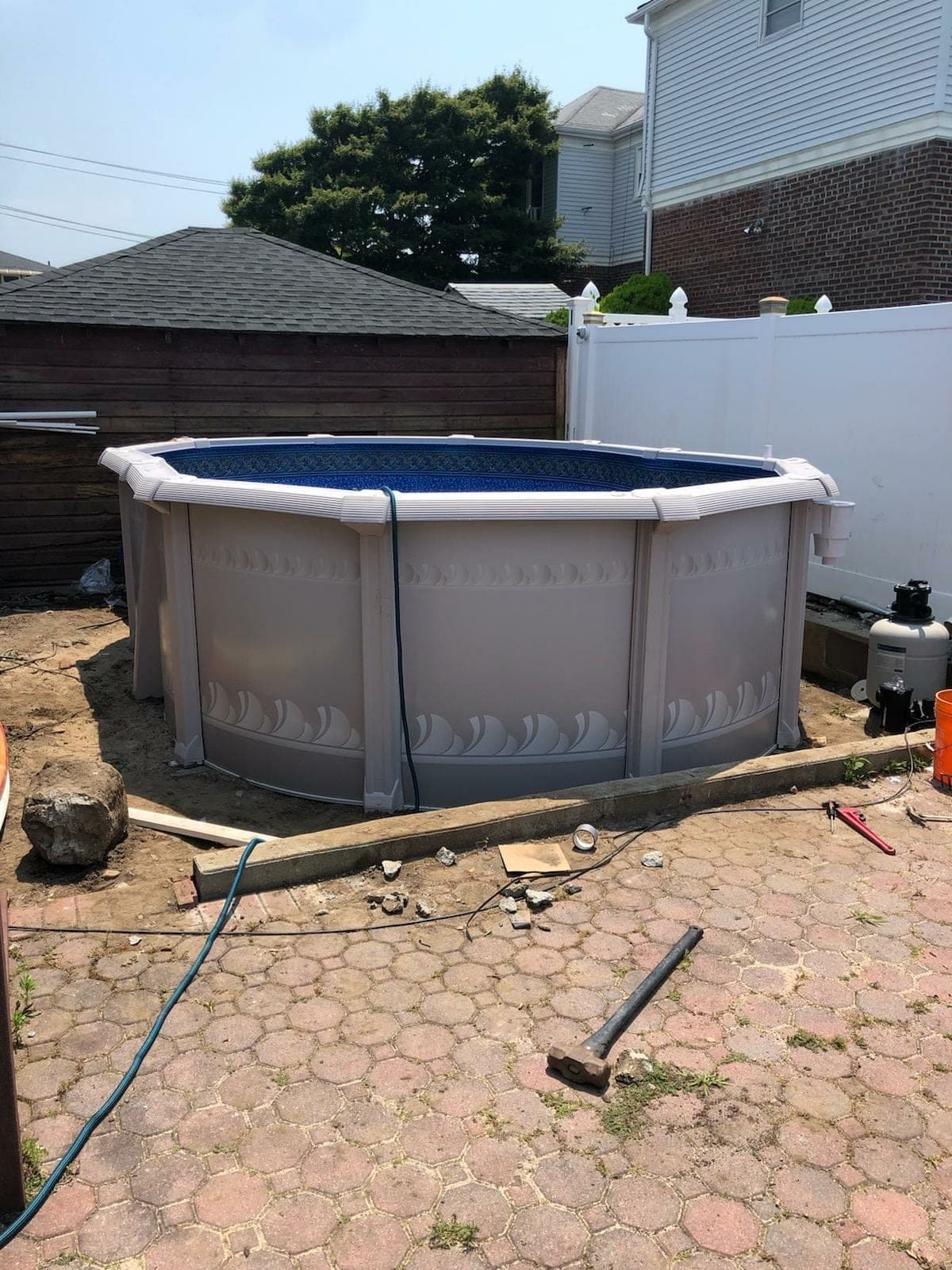 Pool photographed by Franklin Pool Service