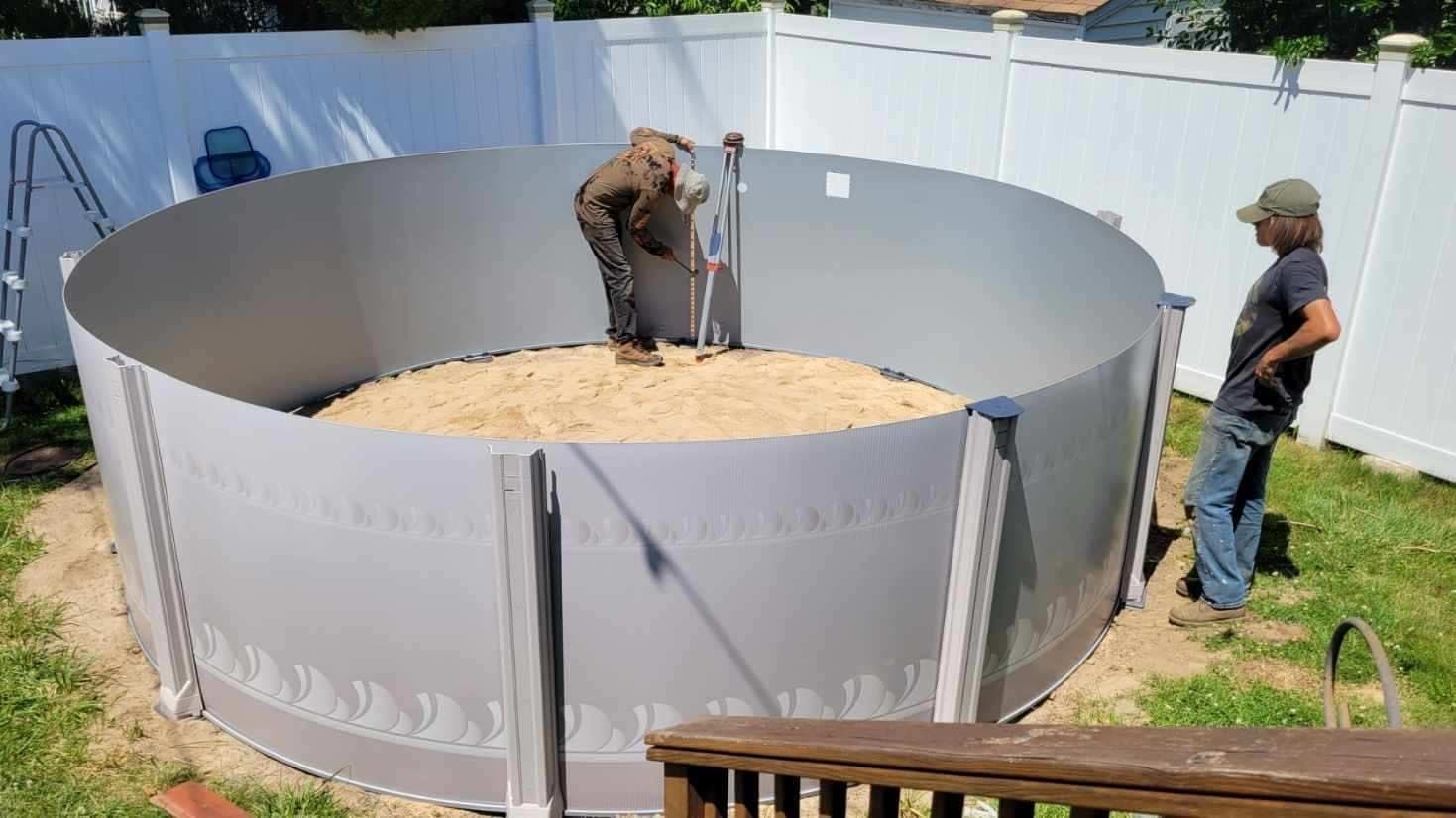 Pool photographed by Franklin Pool Service