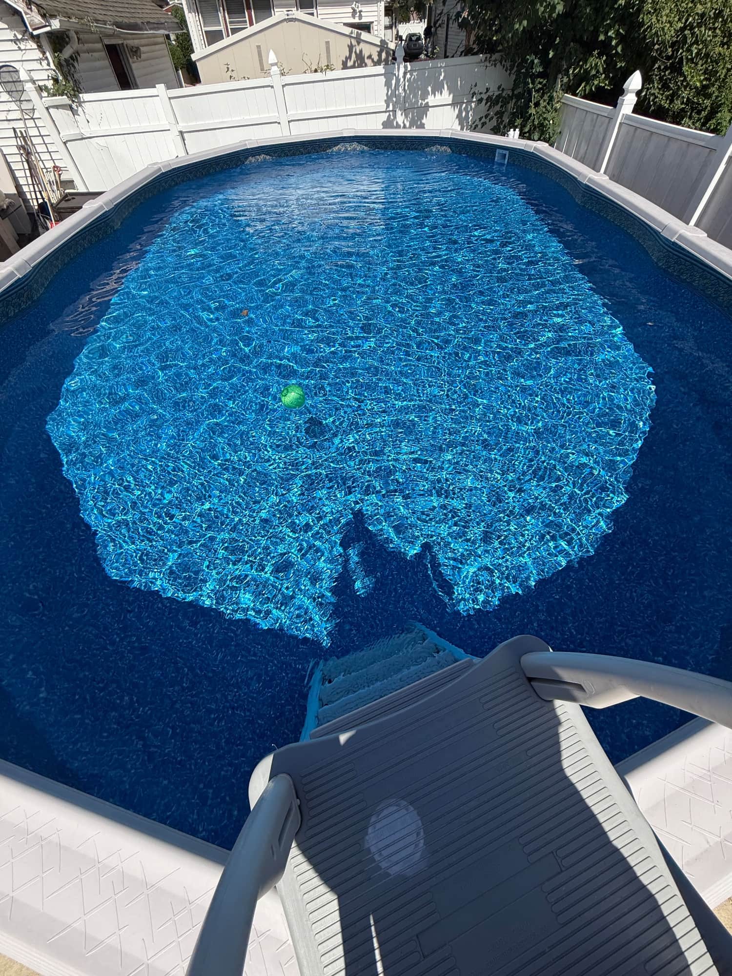 Pool photographed by Franklin Pool Service