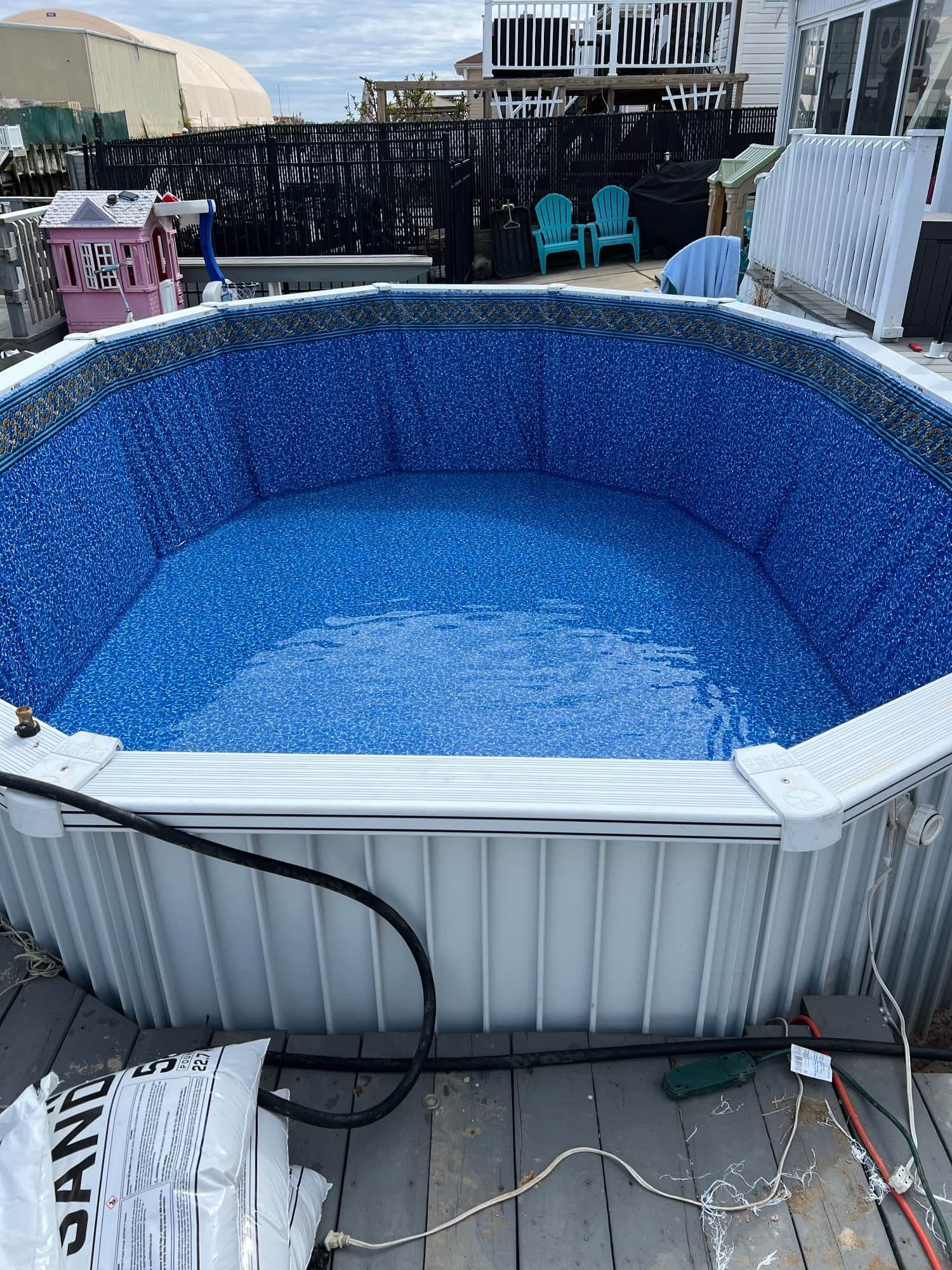 Pool photographed by Franklin Pool Service
