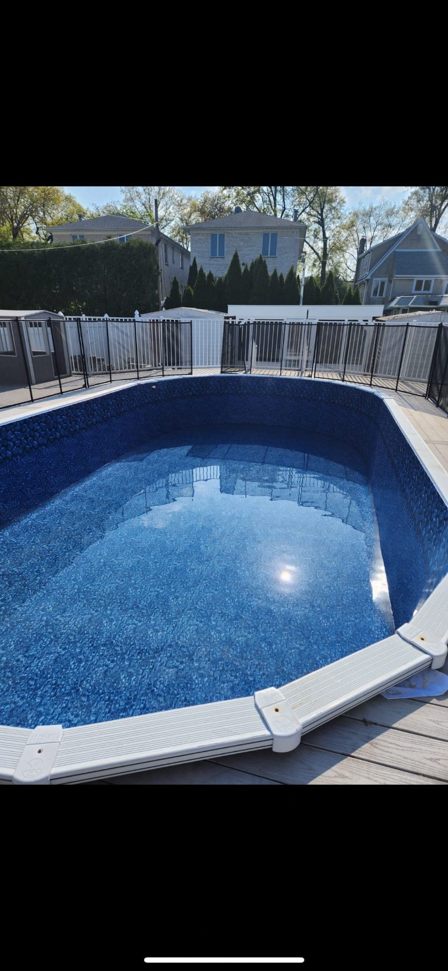 Pool photographed by Franklin Pool Service